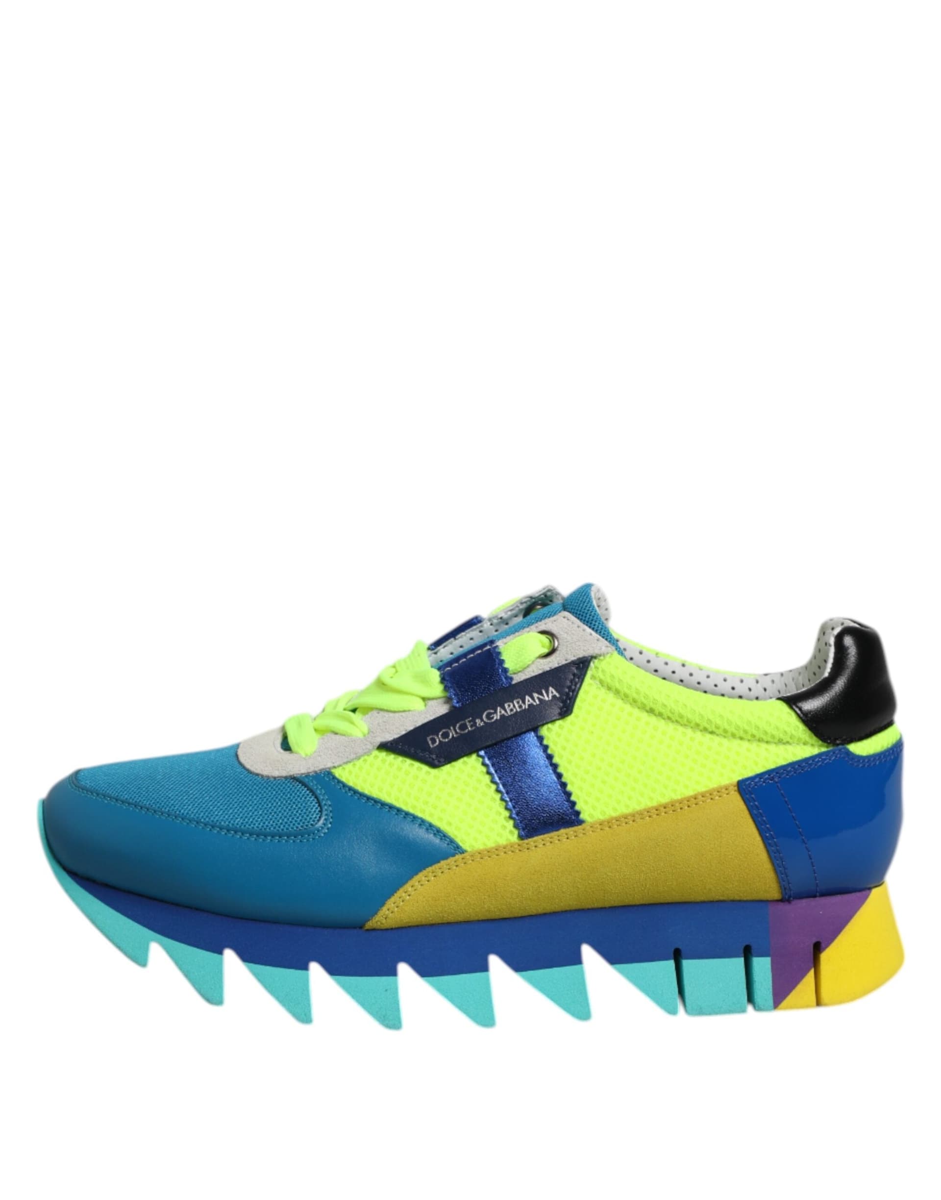 Dolce & Gabbana Multicolor Leather Low Top Men Sneakers Shoes - 5