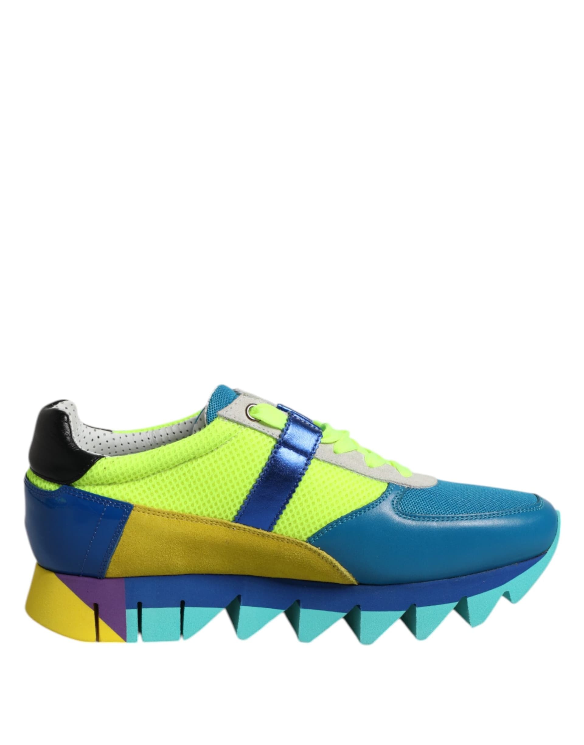 Dolce & Gabbana Multicolor Leather Low Top Men Sneakers Shoes - 6