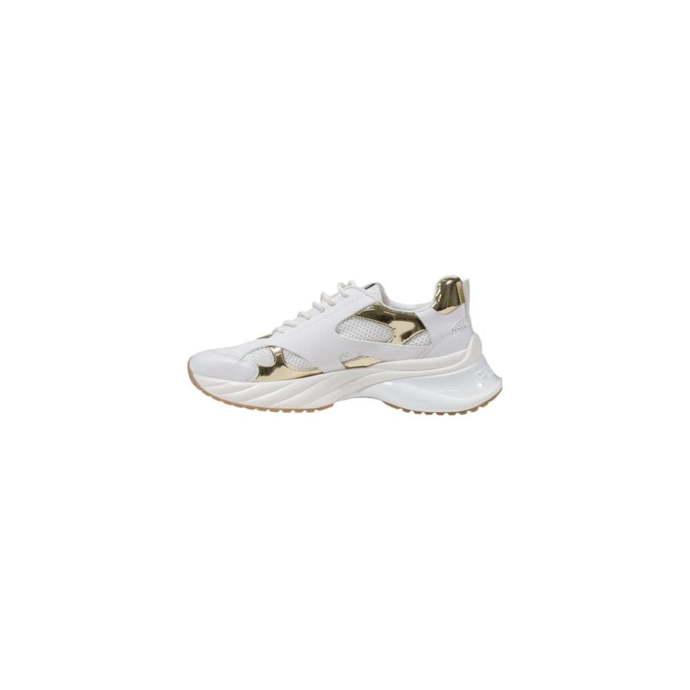 PINKO White Leather Chunky Sneakers - 4