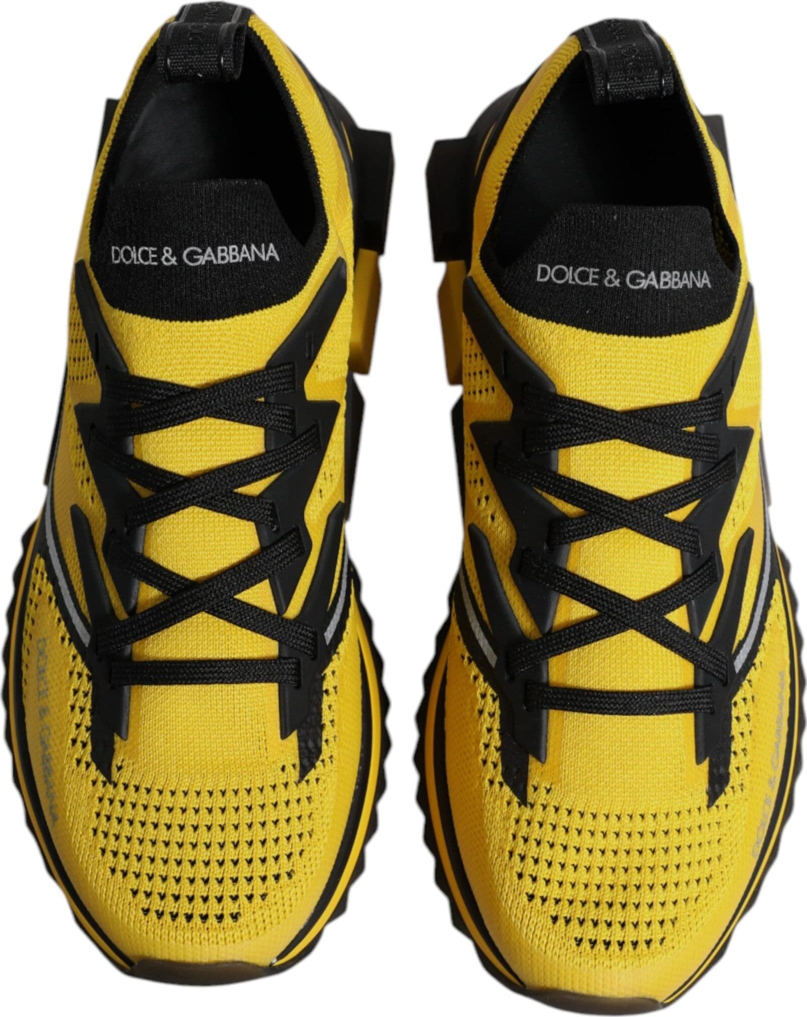 Dolce & Gabbana Yellow SORRENTO Sport Stretch Sneakers Shoes - 2