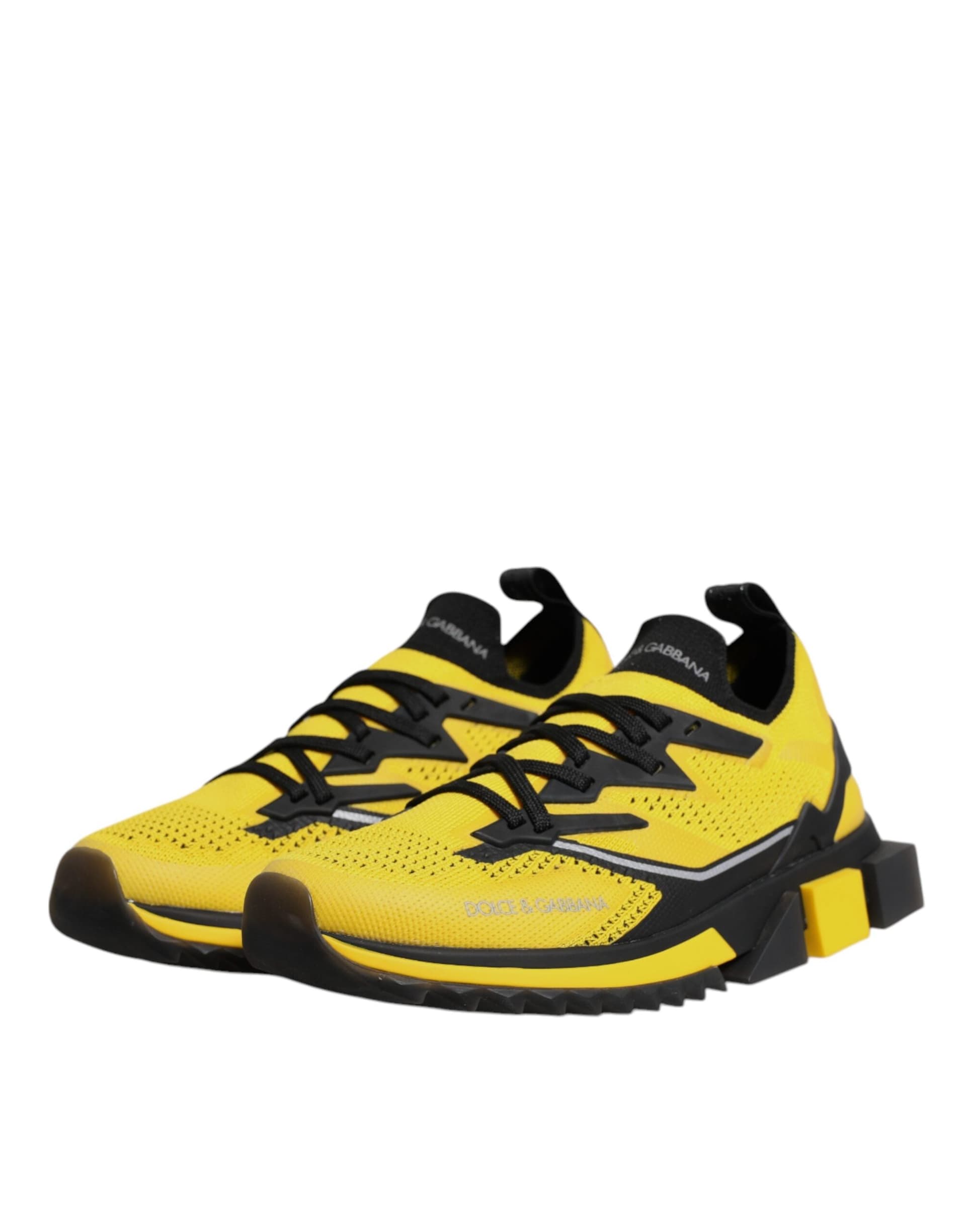 Dolce & Gabbana Yellow SORRENTO Sport Stretch Sneakers Shoes - 3