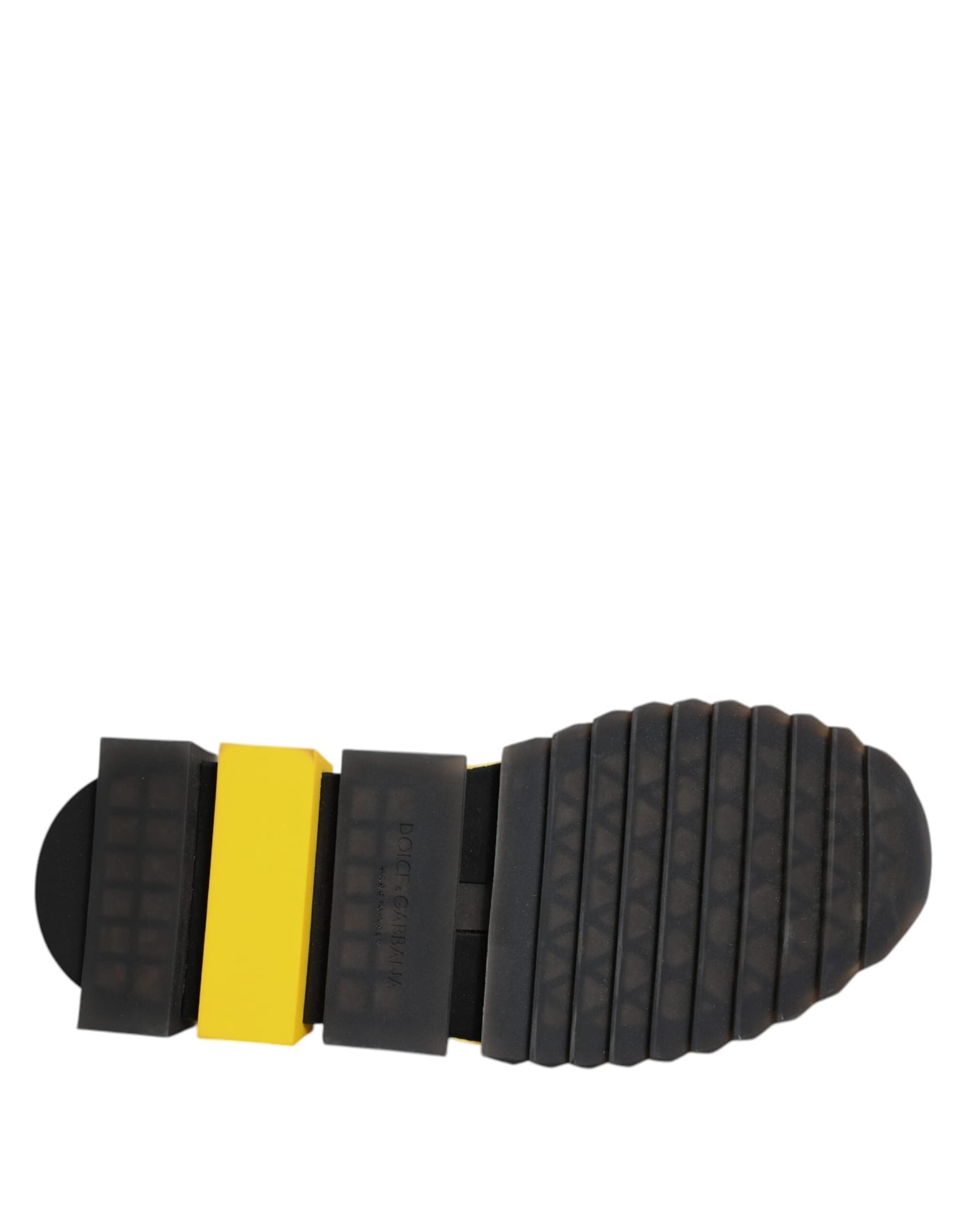 Dolce & Gabbana Yellow SORRENTO Sport Stretch Sneakers Shoes - 8