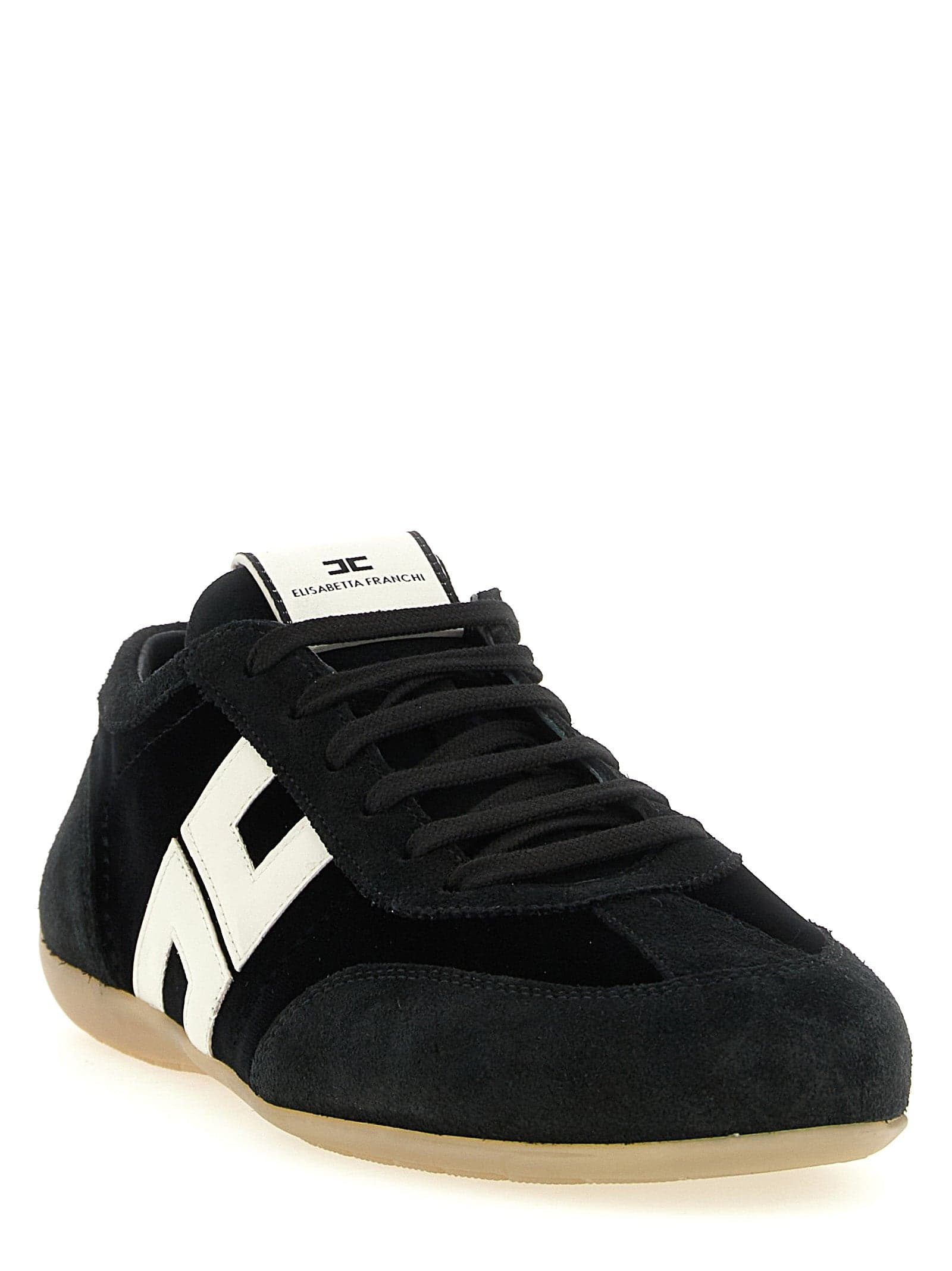 Elisabetta Franchi Bicolor Leather Low Top Sneakers - 2
