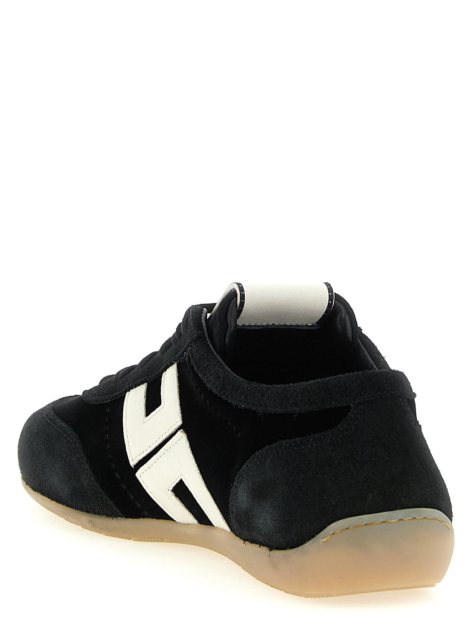 Elisabetta Franchi Bicolor Leather Low Top Sneakers - 3