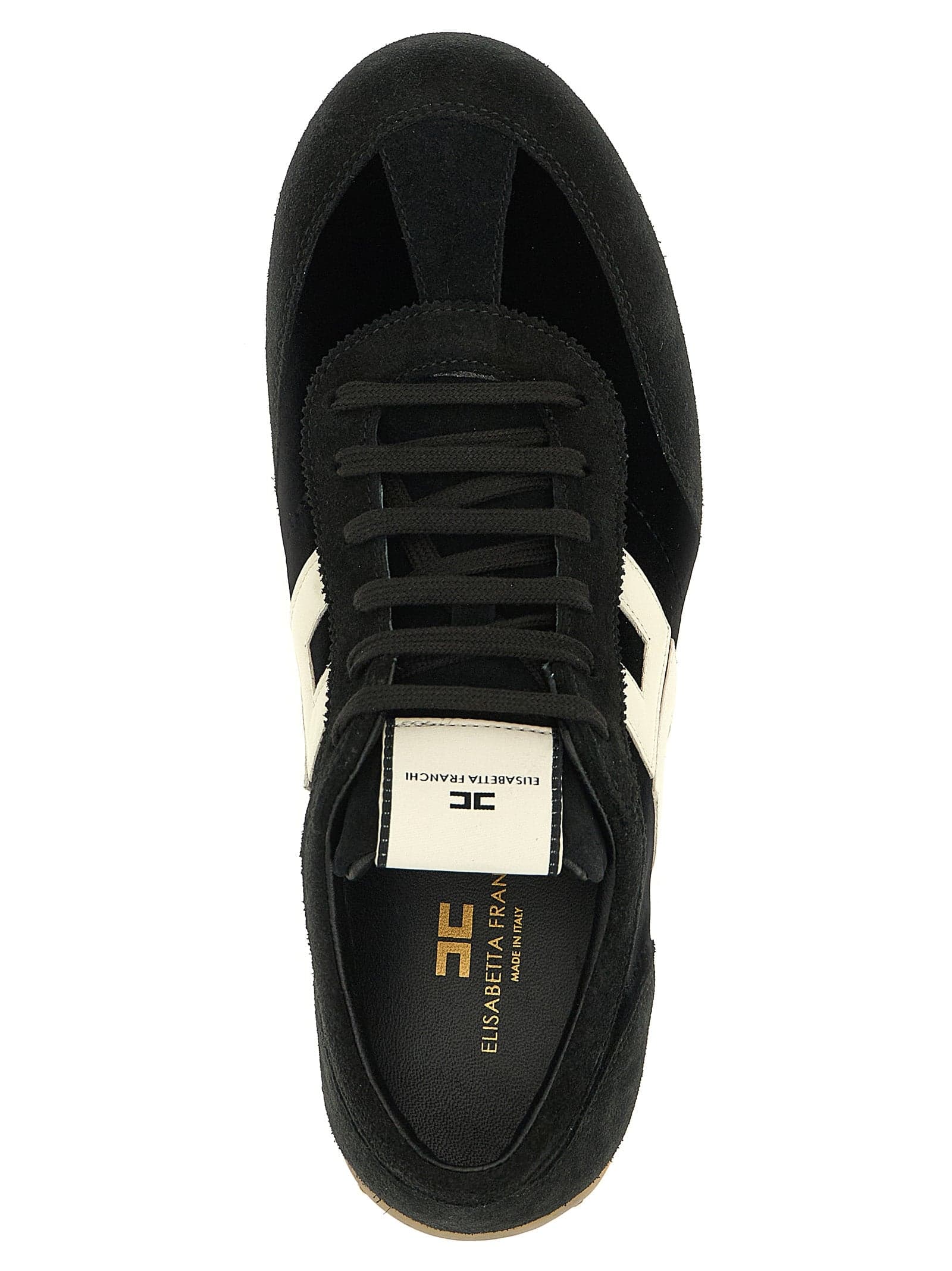 Elisabetta Franchi Bicolor Leather Low Top Sneakers - 4
