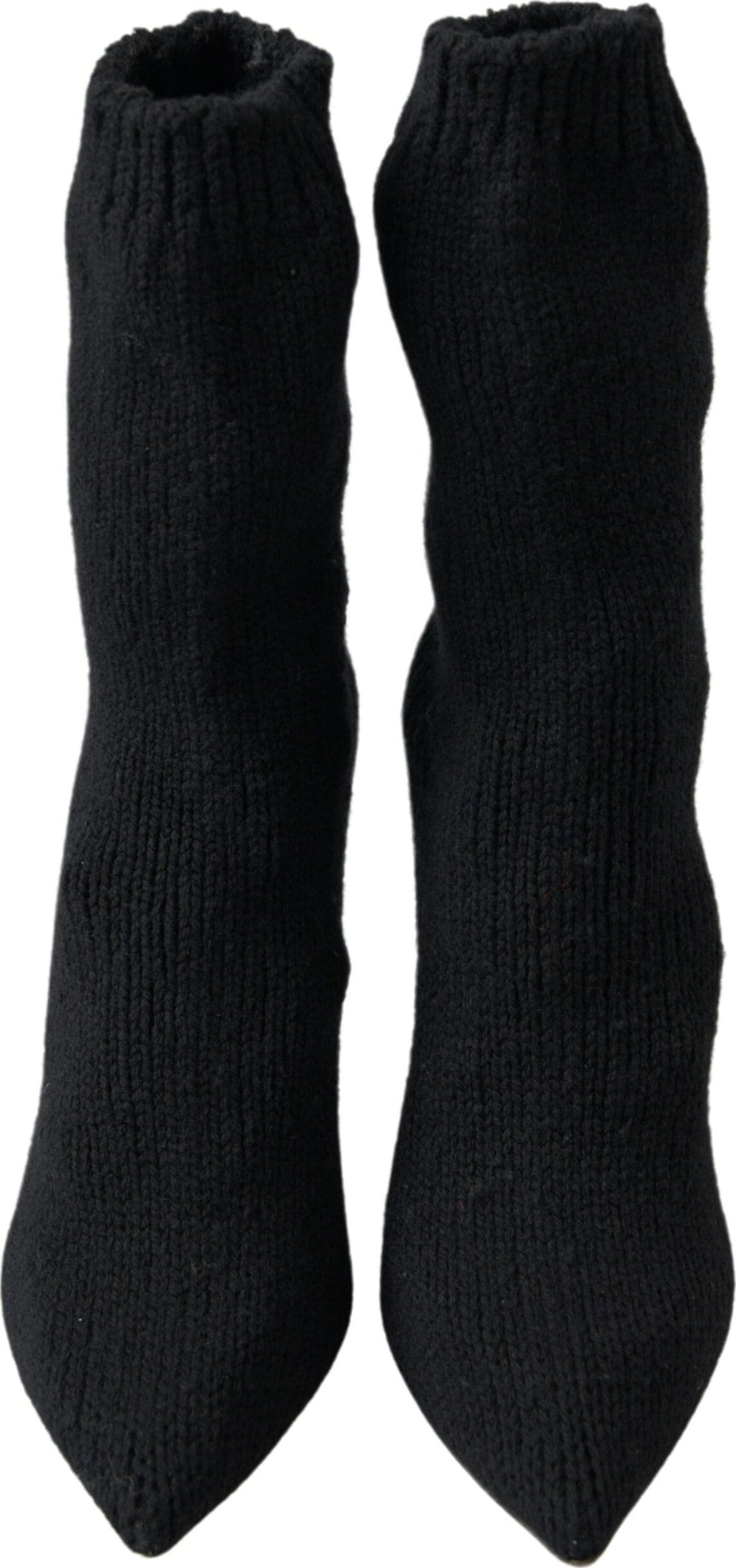 Dolce & Gabbana Black Stiletto Heel Mid Calf Women Boot Shoes - 4