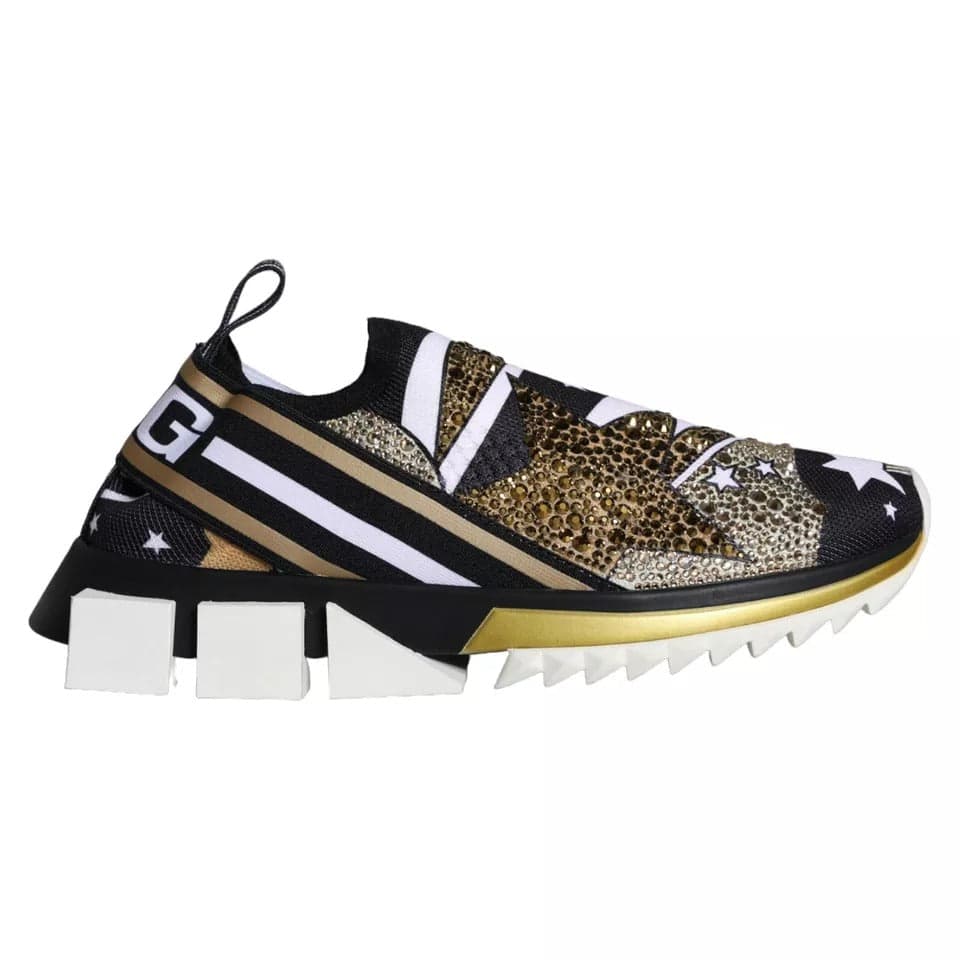 Dolce & Gabbana Multicolor Comet Star Print Sorrento Sneakers Shoes - 4