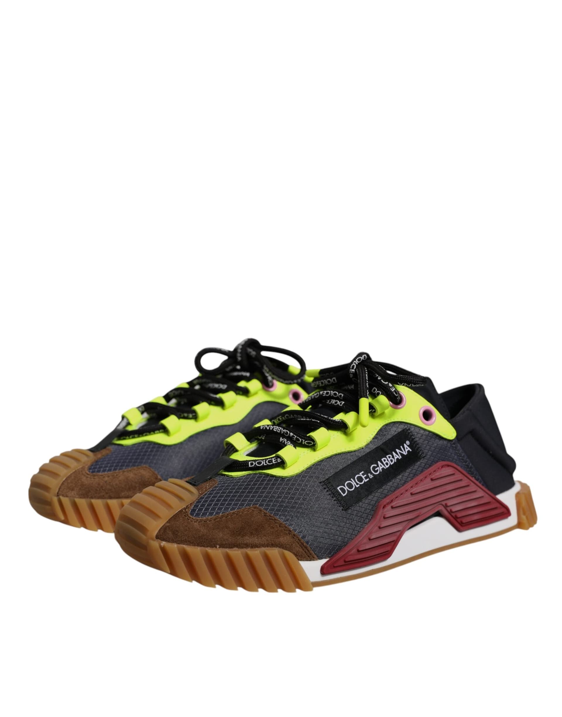 Dolce & Gabbana Multicolor Nylon Low Top NS1 Sneakers Shoes - 2