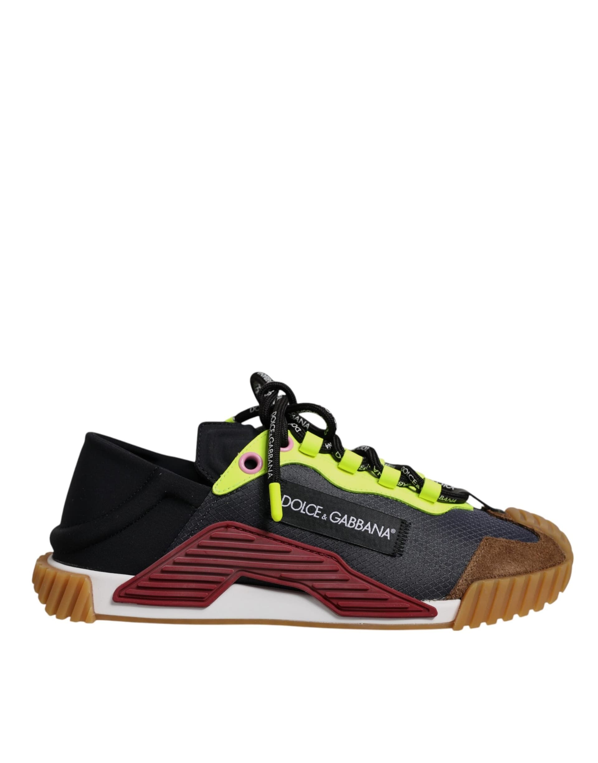 Dolce & Gabbana Multicolor Nylon Low Top NS1 Sneakers Shoes - 6