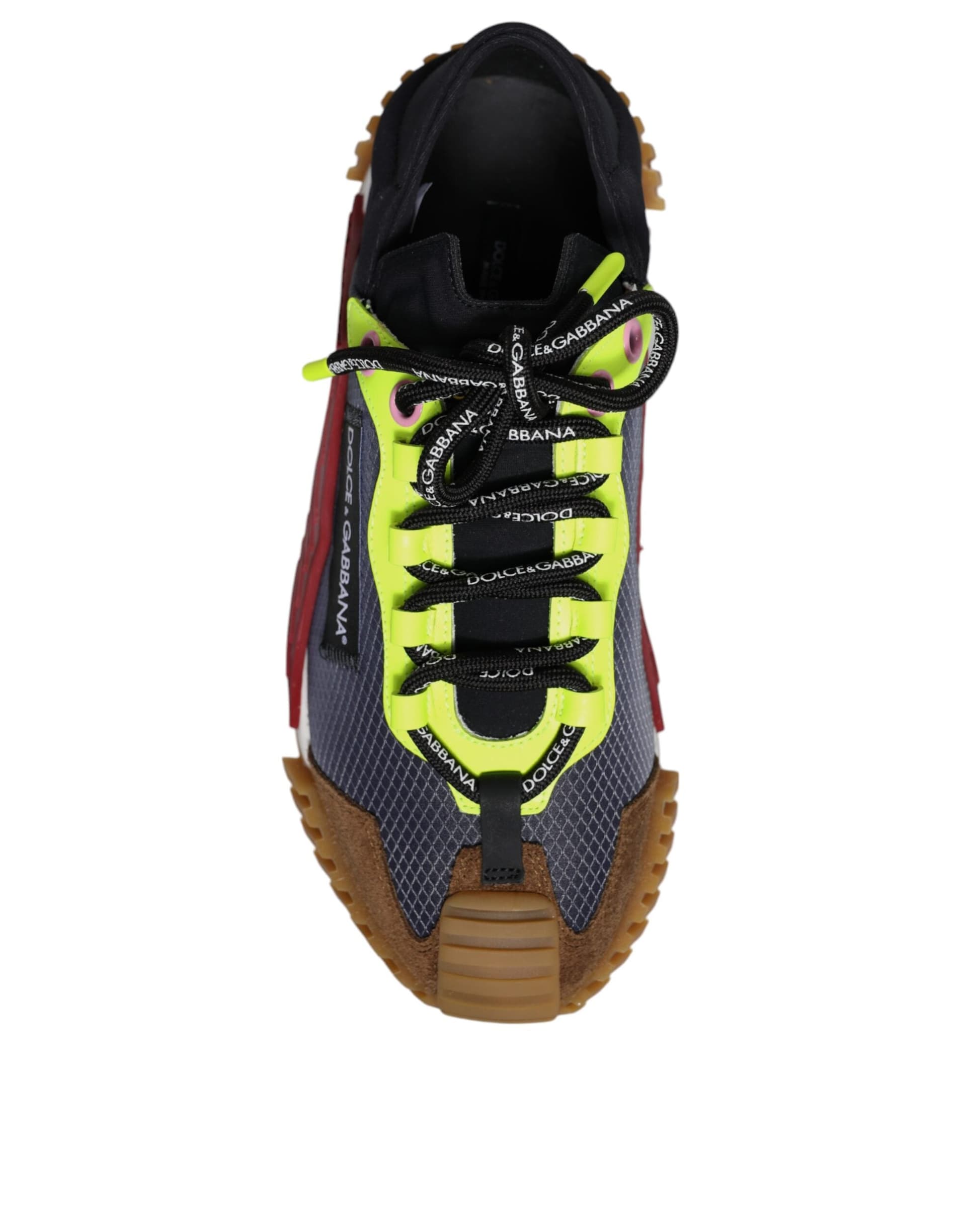 Dolce & Gabbana Multicolor Nylon Low Top NS1 Sneakers Shoes - 8