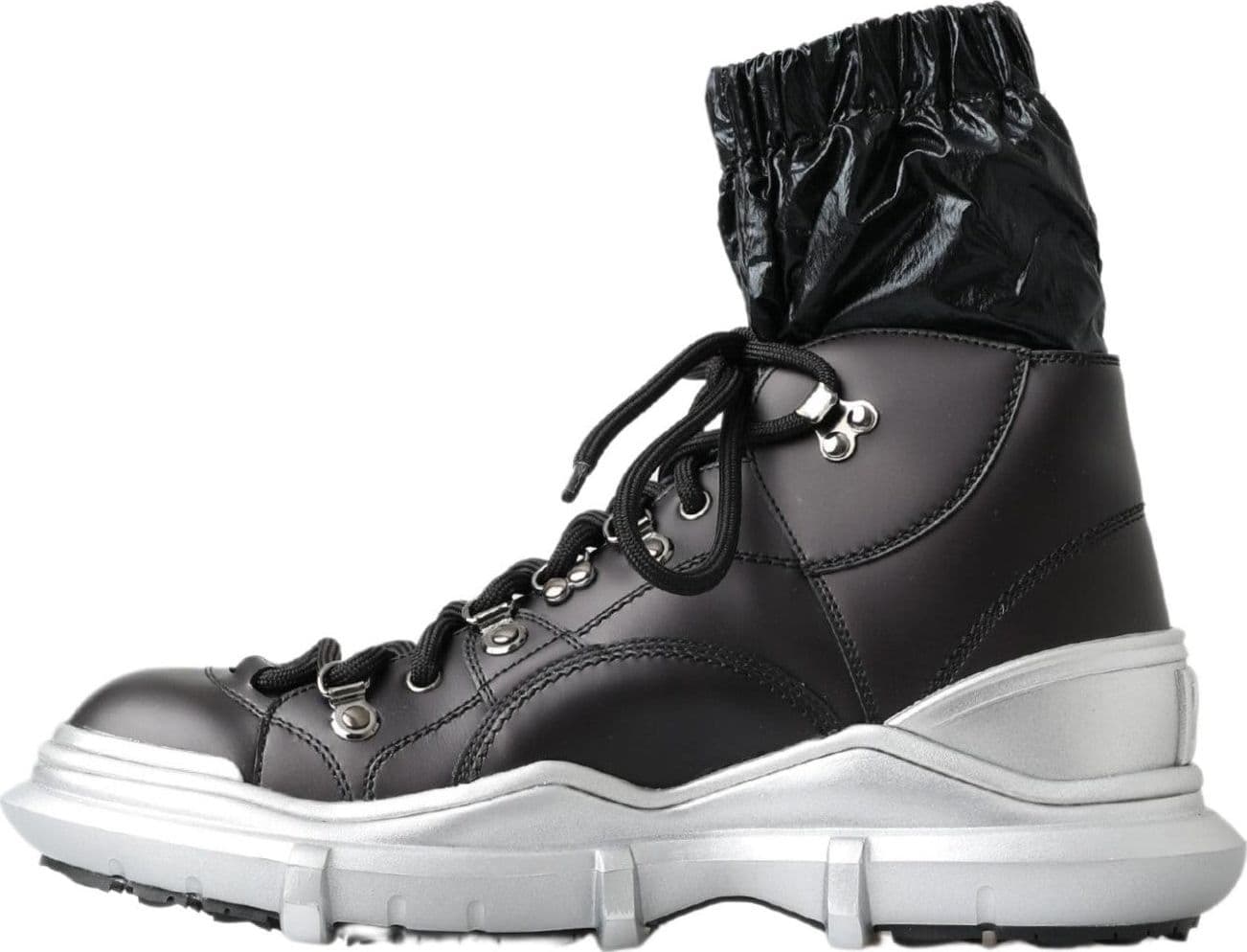 Dolce & Gabbana Black Nylon Galileo High Top Sneakers Shoes - 2