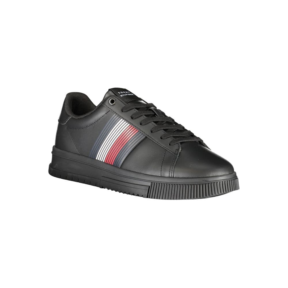 Tommy Hilfiger Black Polyurethane Men Sneaker - 2