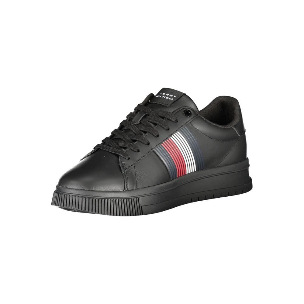 Tommy Hilfiger Black Polyurethane Men Sneaker - 3