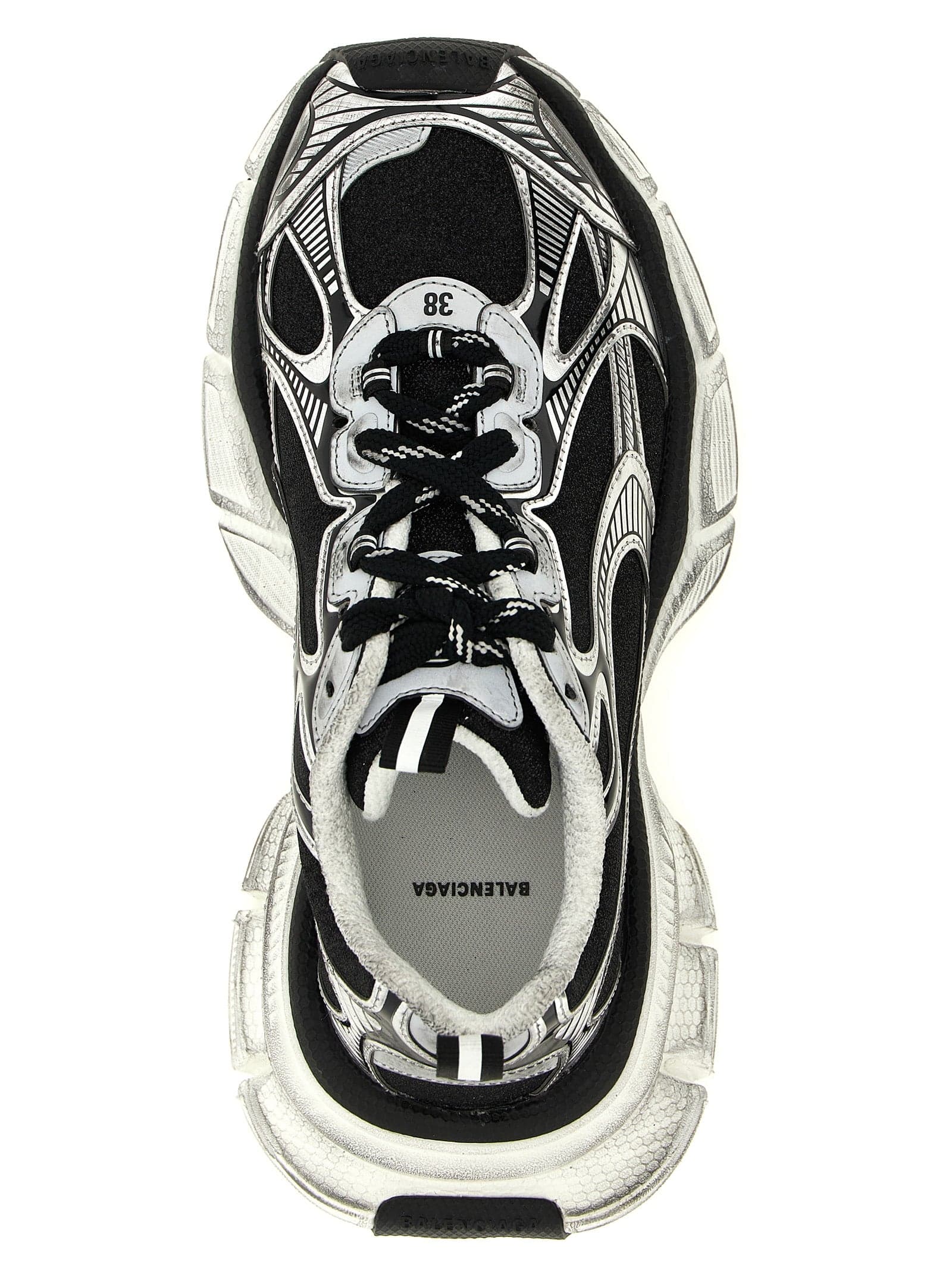 Balenciaga Black Polyethylene Athletic Sneakers - 4