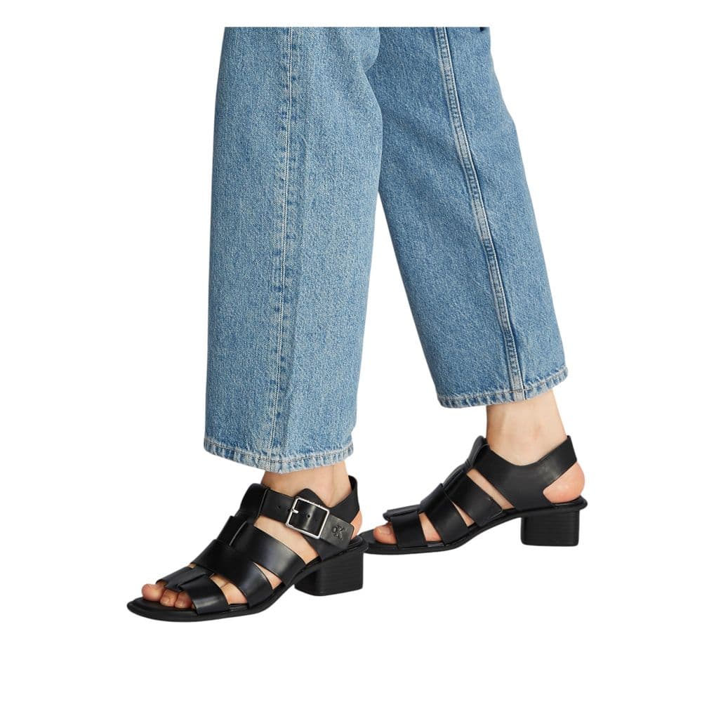 Calvin Klein Jeans Black Polyester Flat Sandals - 3
