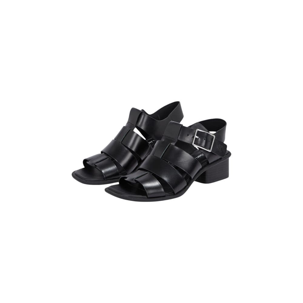 Calvin Klein Jeans Black Polyester Flat Sandals - 4