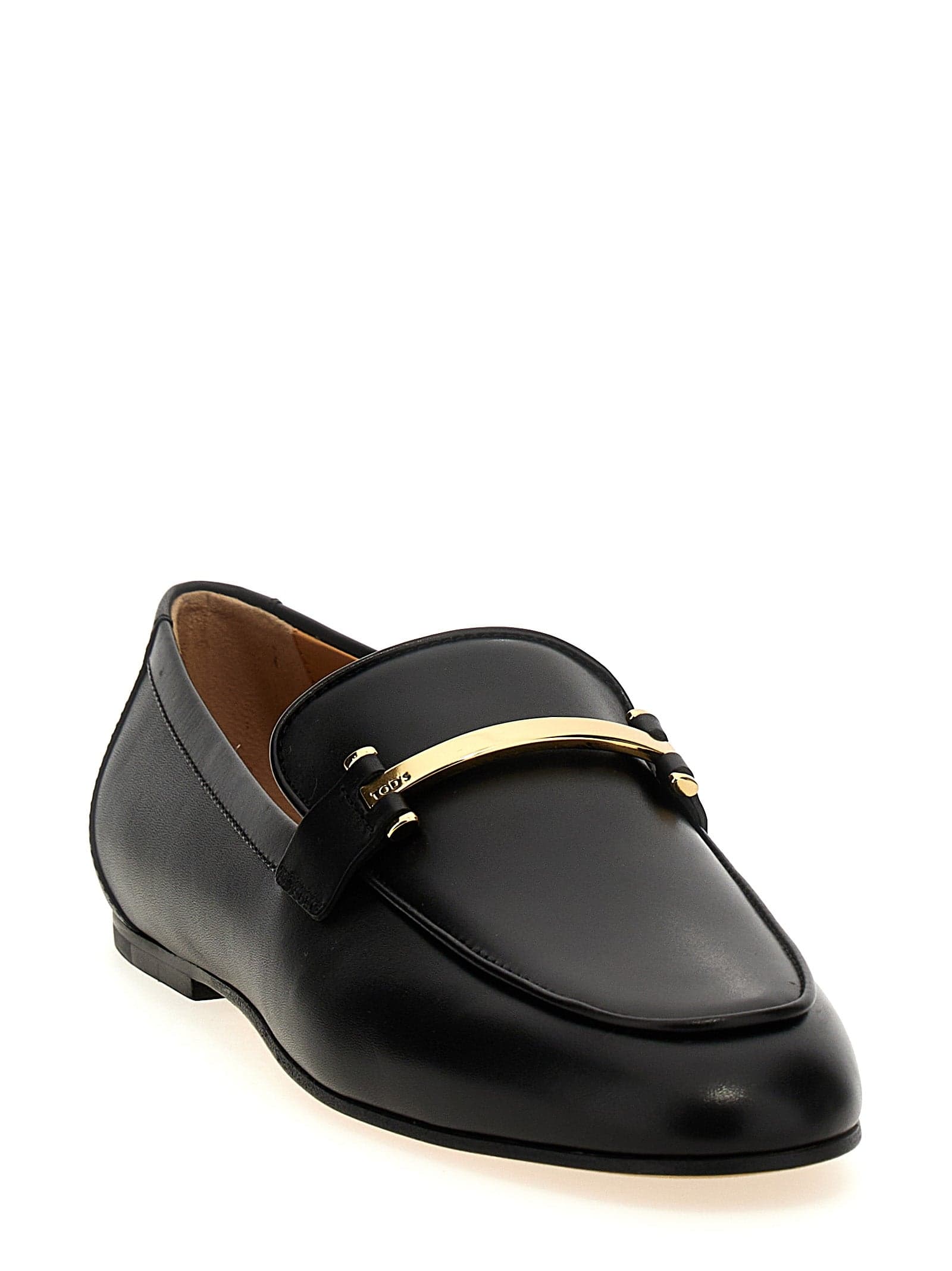 Tod's Black Calfskin Slip-On Loafers - 2