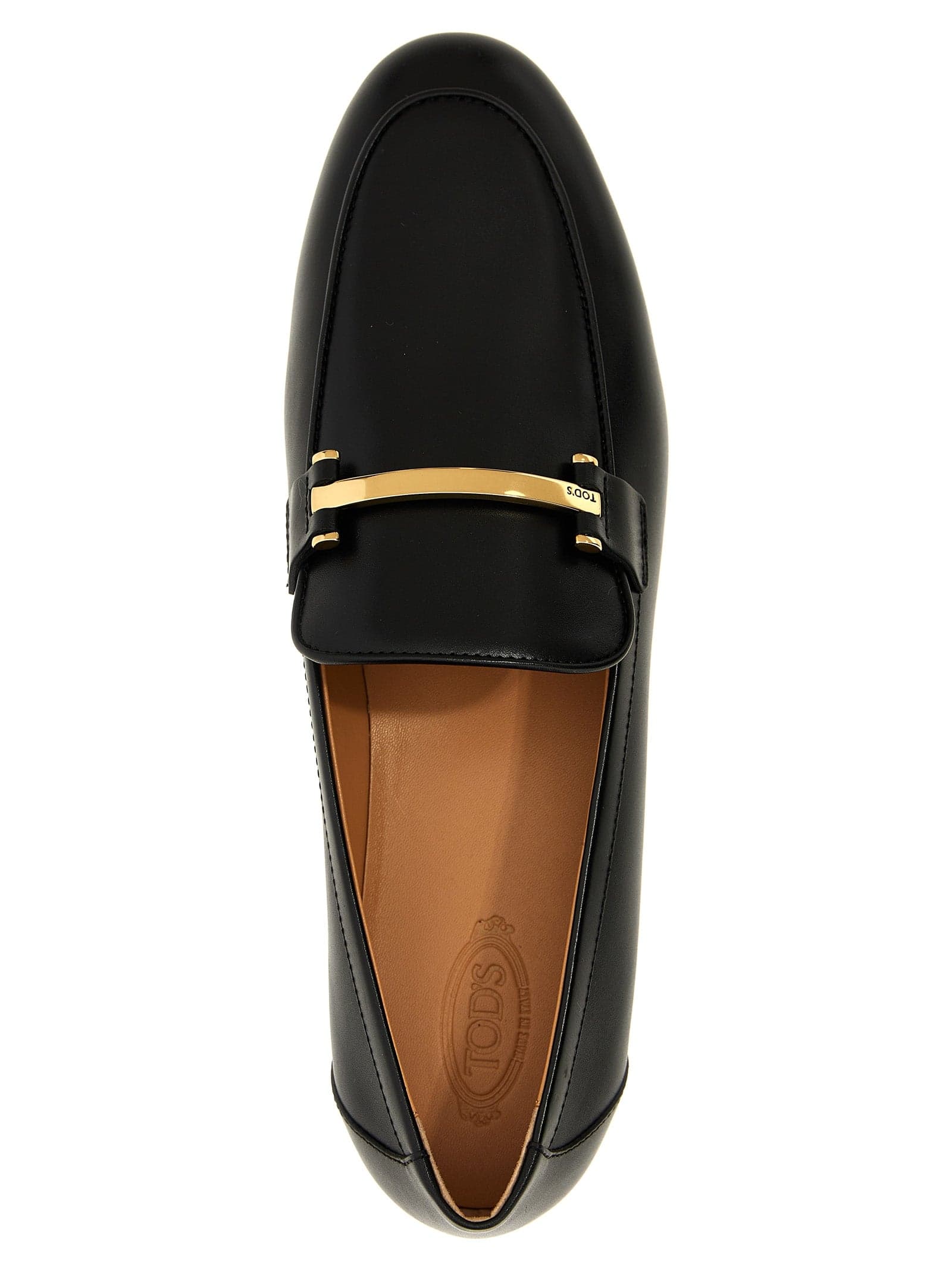 Tod's Black Calfskin Slip-On Loafers - 4