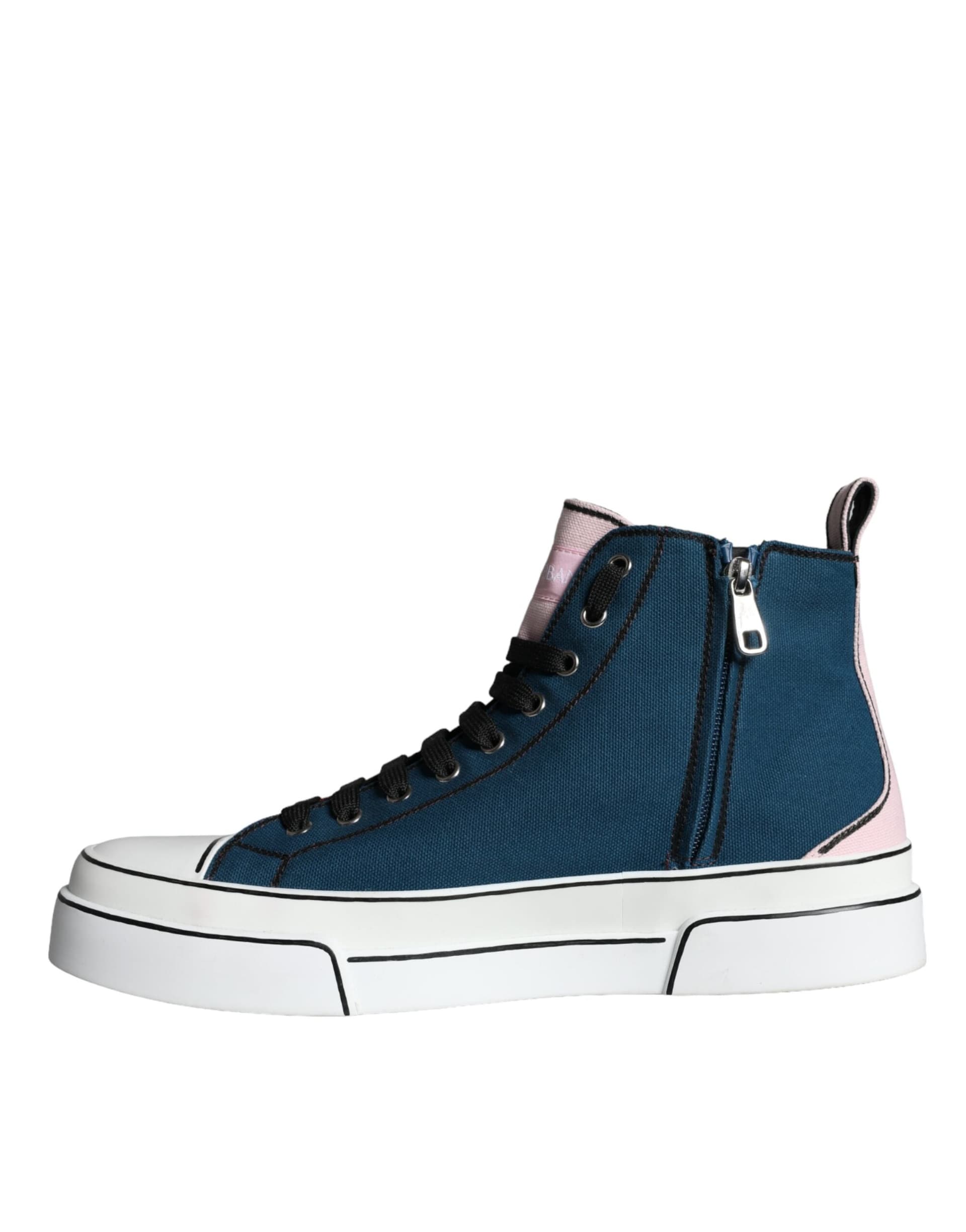 Dolce & Gabbana Multicolor Patchwork High Top Sneaker Shoes - 5
