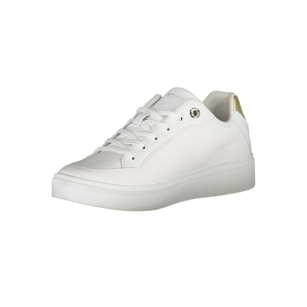 Tommy Hilfiger White Polyurethane Women Sneaker - 3