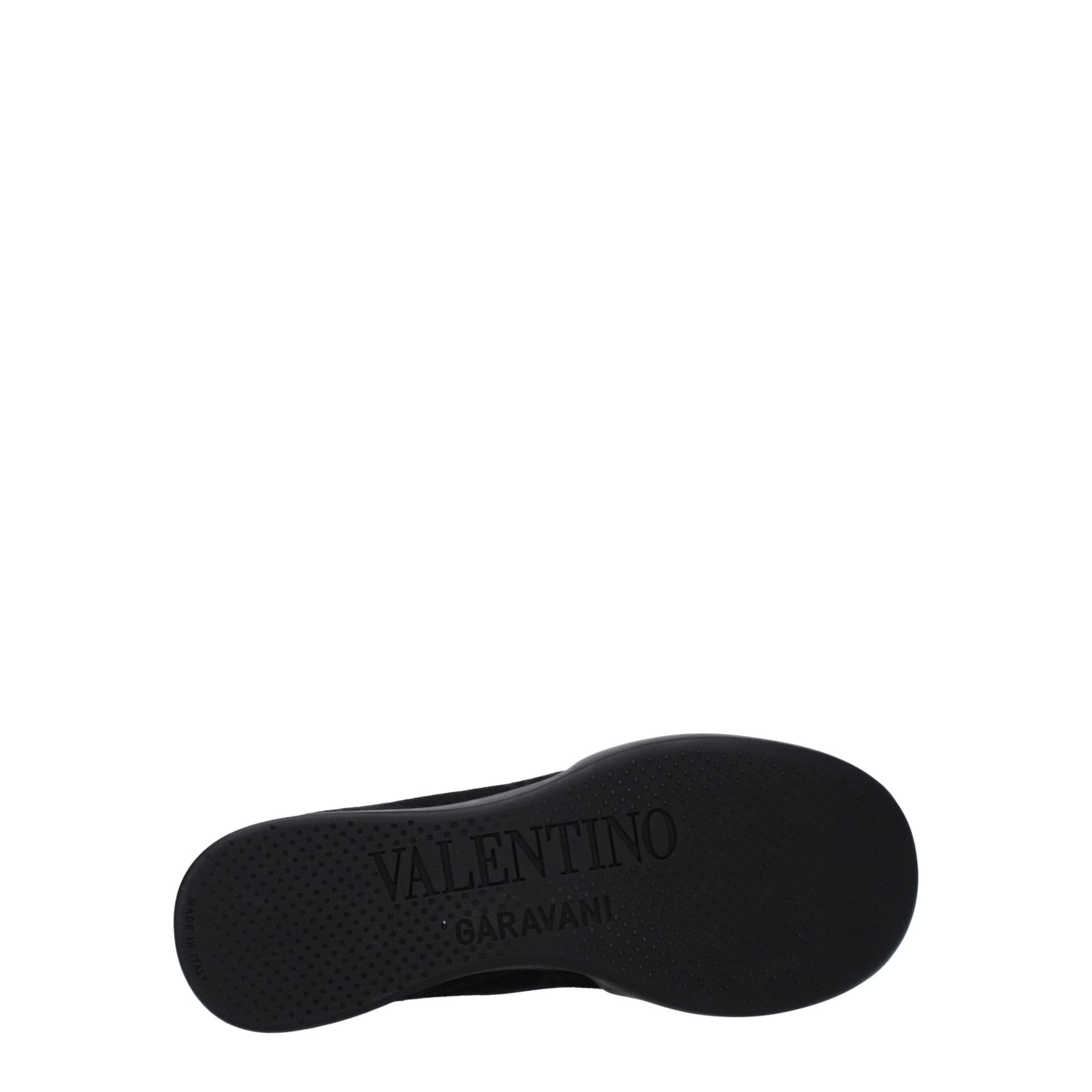 Valentino Garavani Black Fabric High Top Sneakers - 5