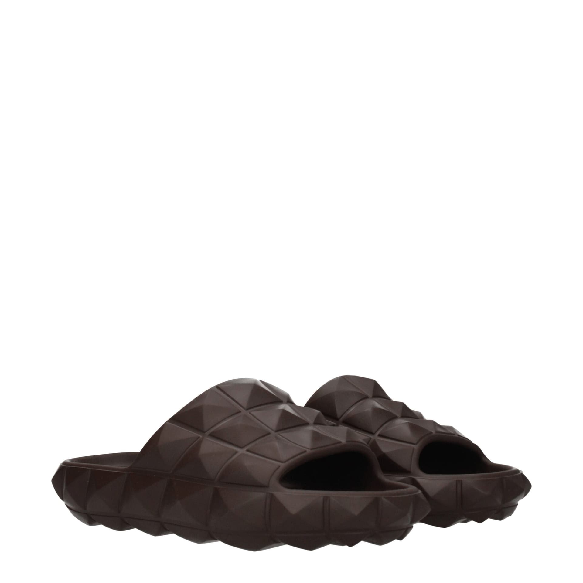 Valentino Garavani Brown Cotton Slippers - 2