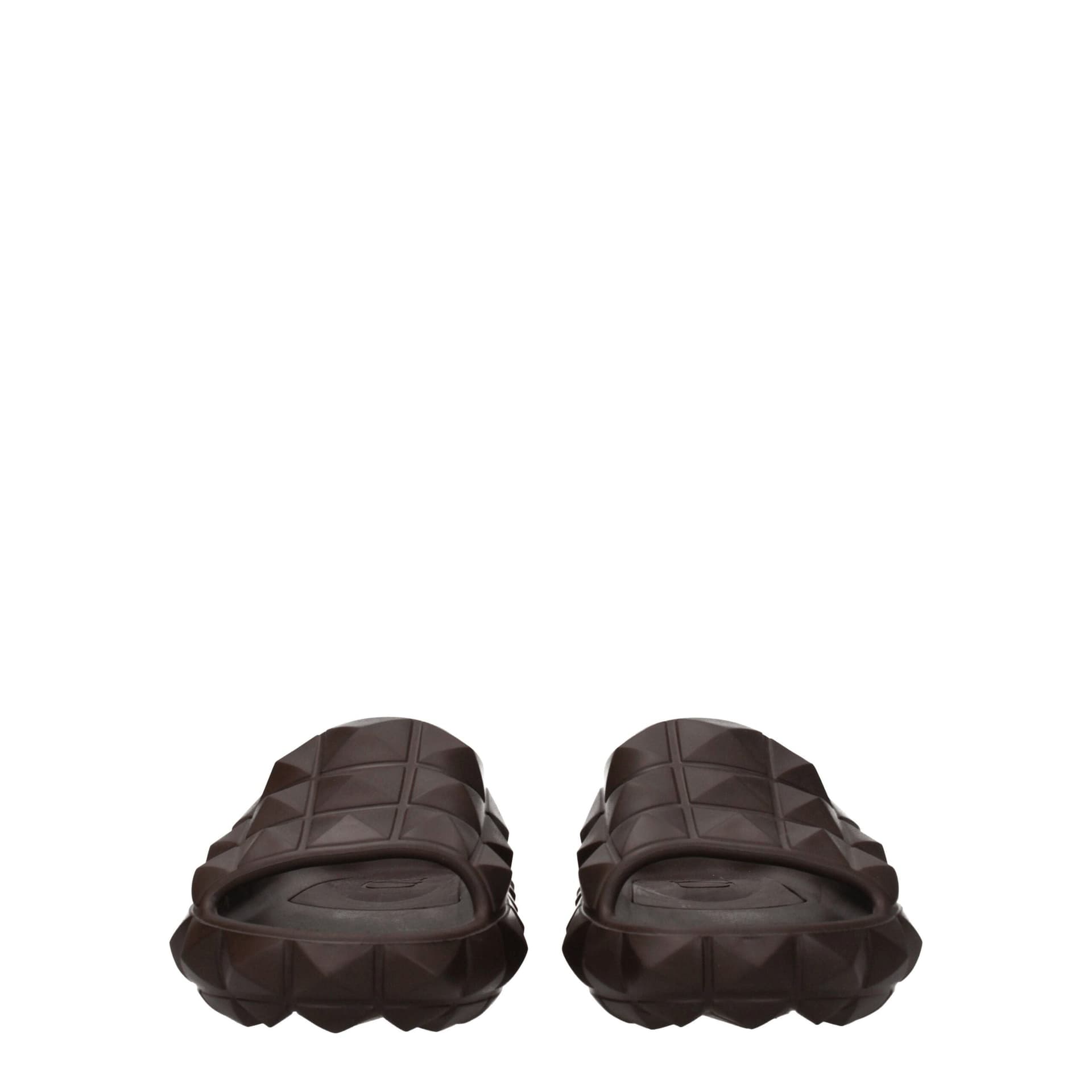 Valentino Garavani Brown Cotton Slippers - 3