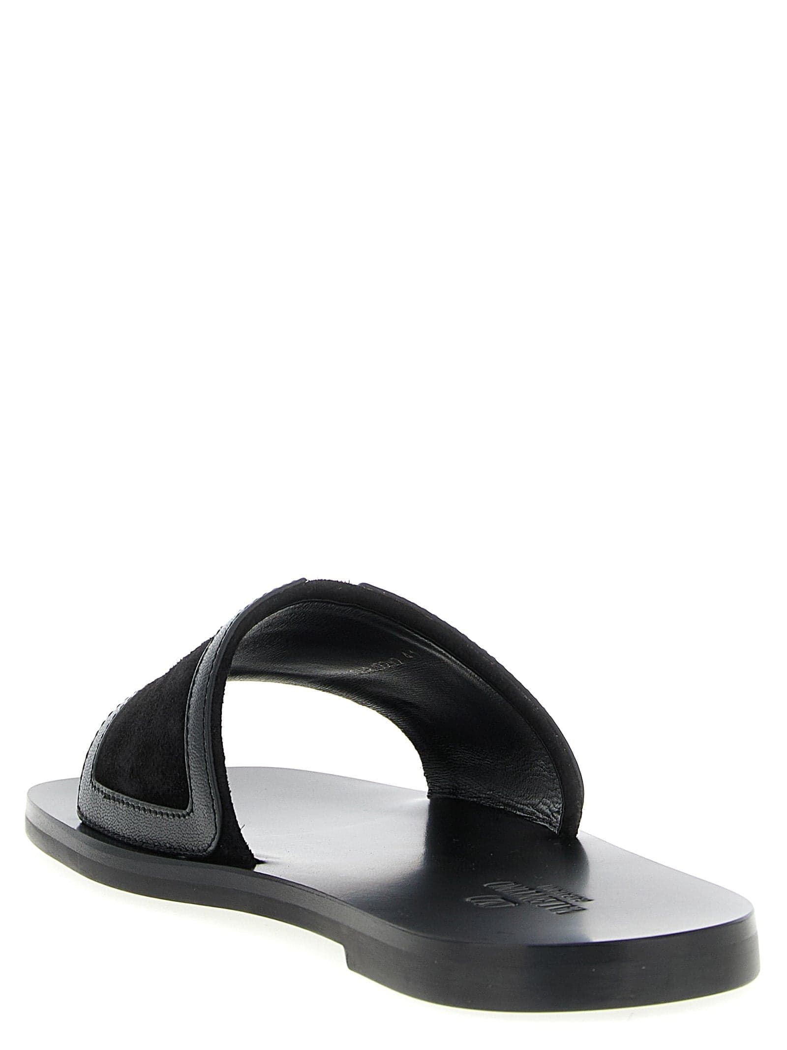Valentino Garavani Black Calfskin Slides - 3
