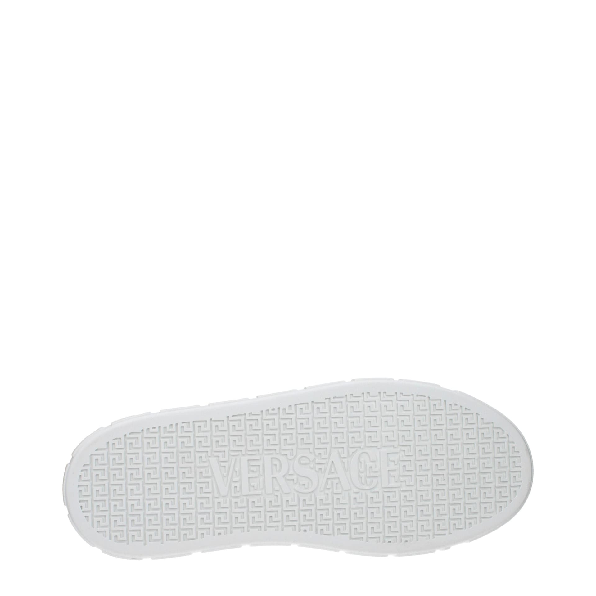 Versace White Leather Low Top Sneakers - 5