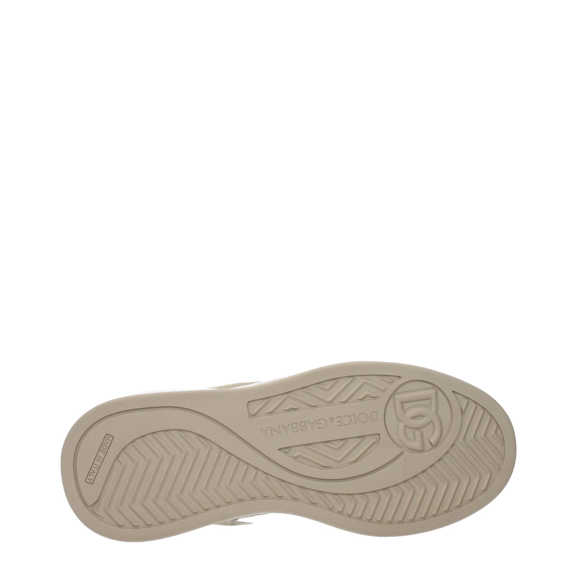 Dolce & Gabbana White Fabric Low Top Sneakers - 5