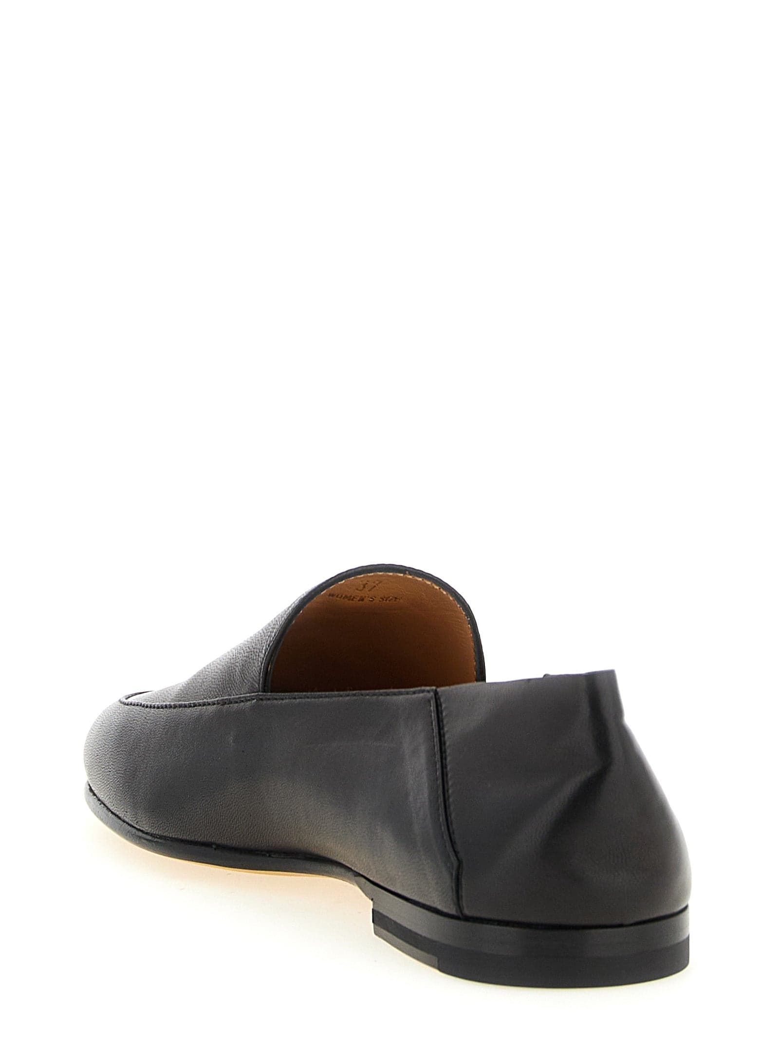 Tod's Black Lamb Leather Slip-On Loafers - 3