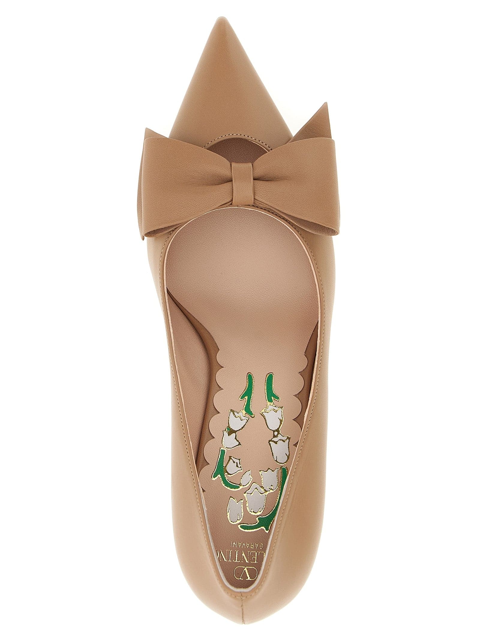 Valentino Garavani Multicolor Calfskin Mid Heel Pumps - 4