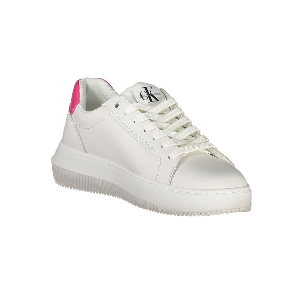 Calvin Klein White Leather Women Sneaker - 2