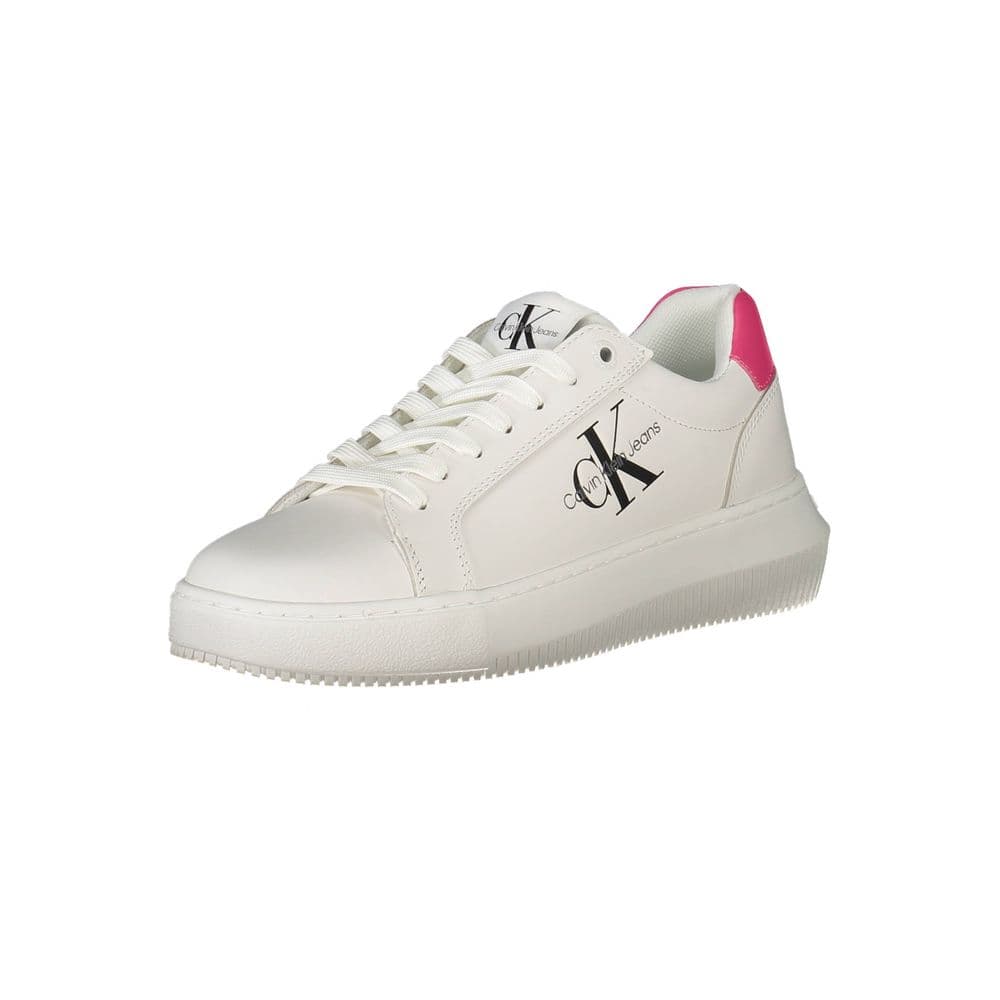 Calvin Klein White Leather Women Sneaker - 3