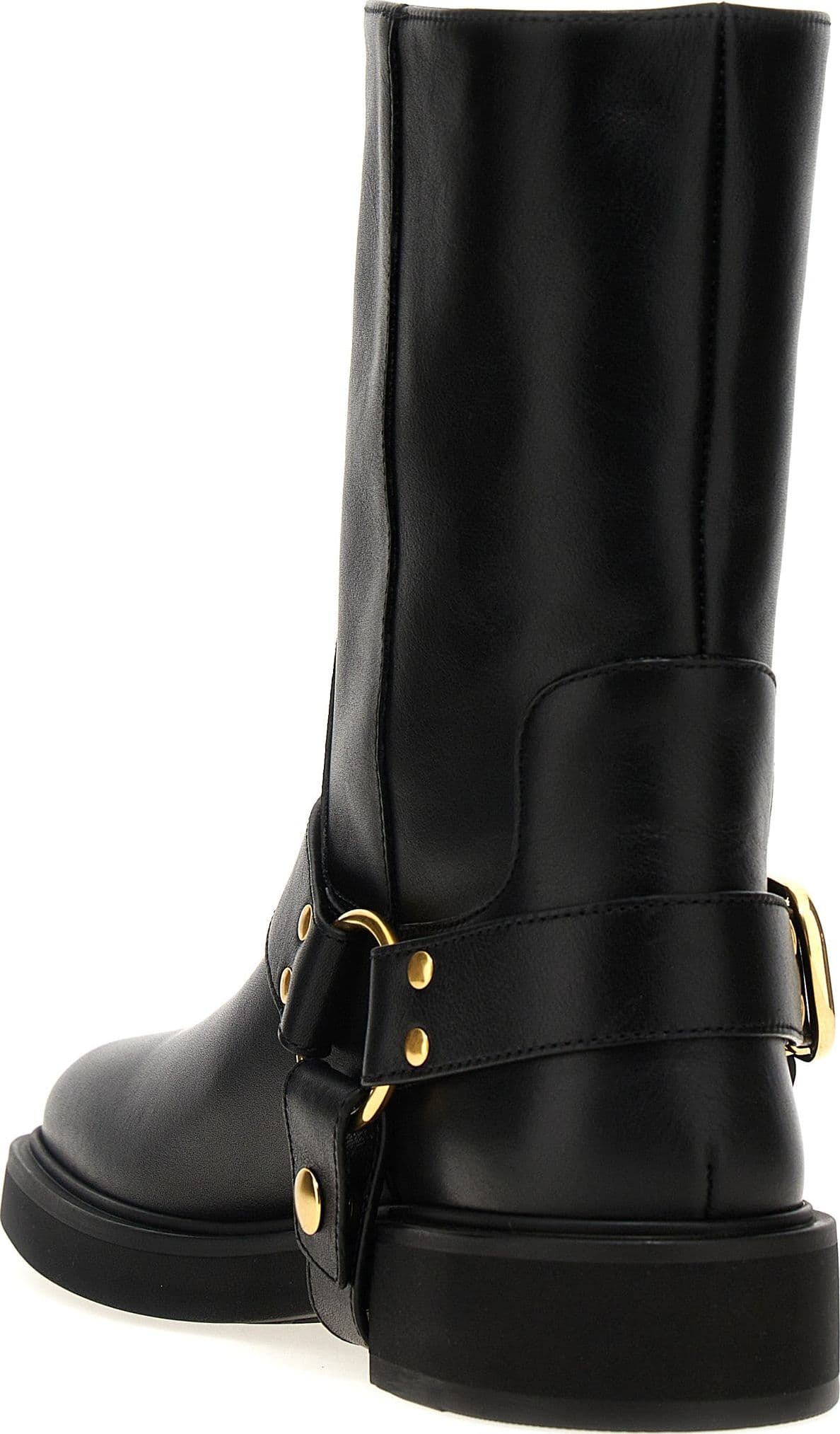 Valentino Garavani Black Calfskin Ankle Boots - 3