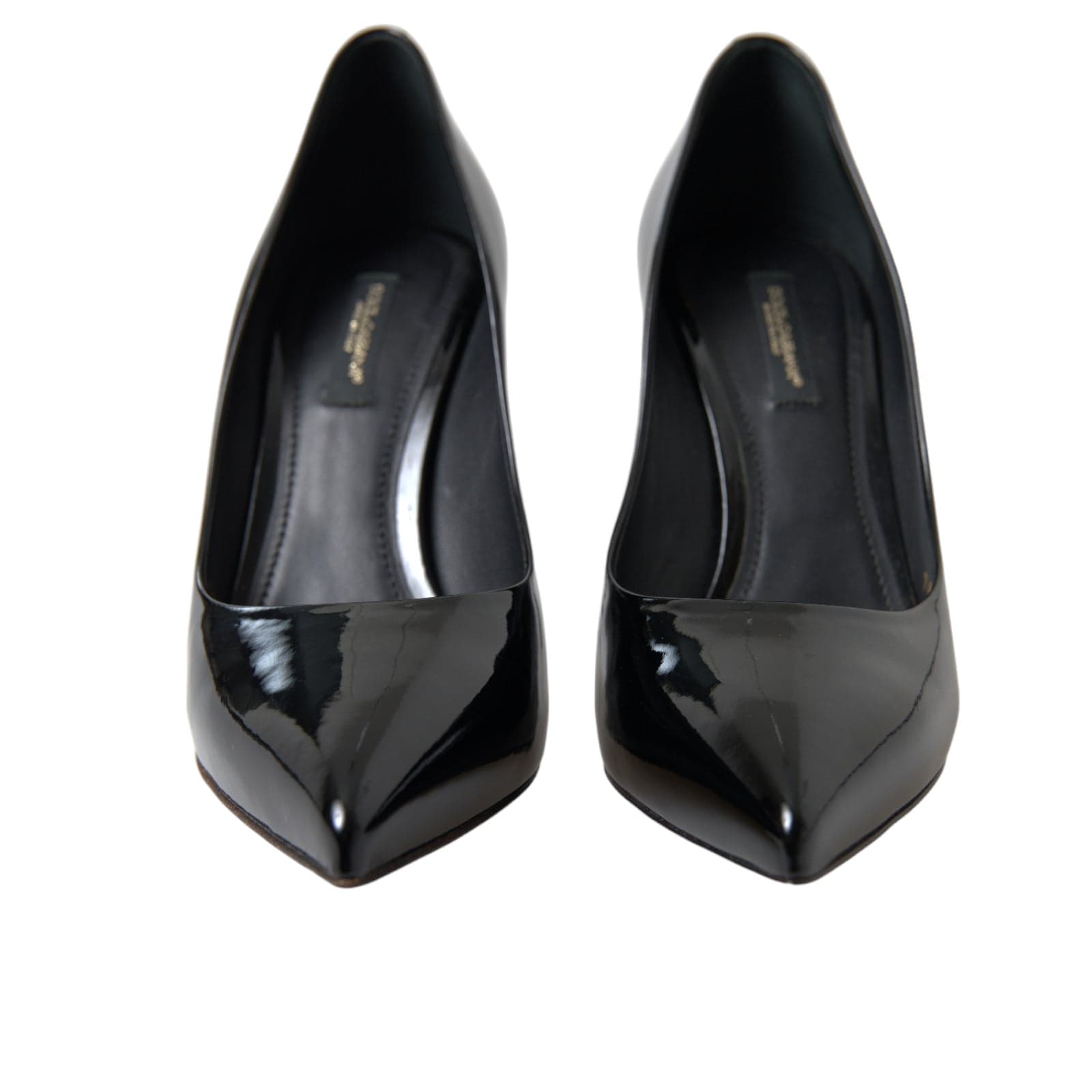 Dolce & Gabbana Black Patent Leather Pumps Heels Shoes - 3