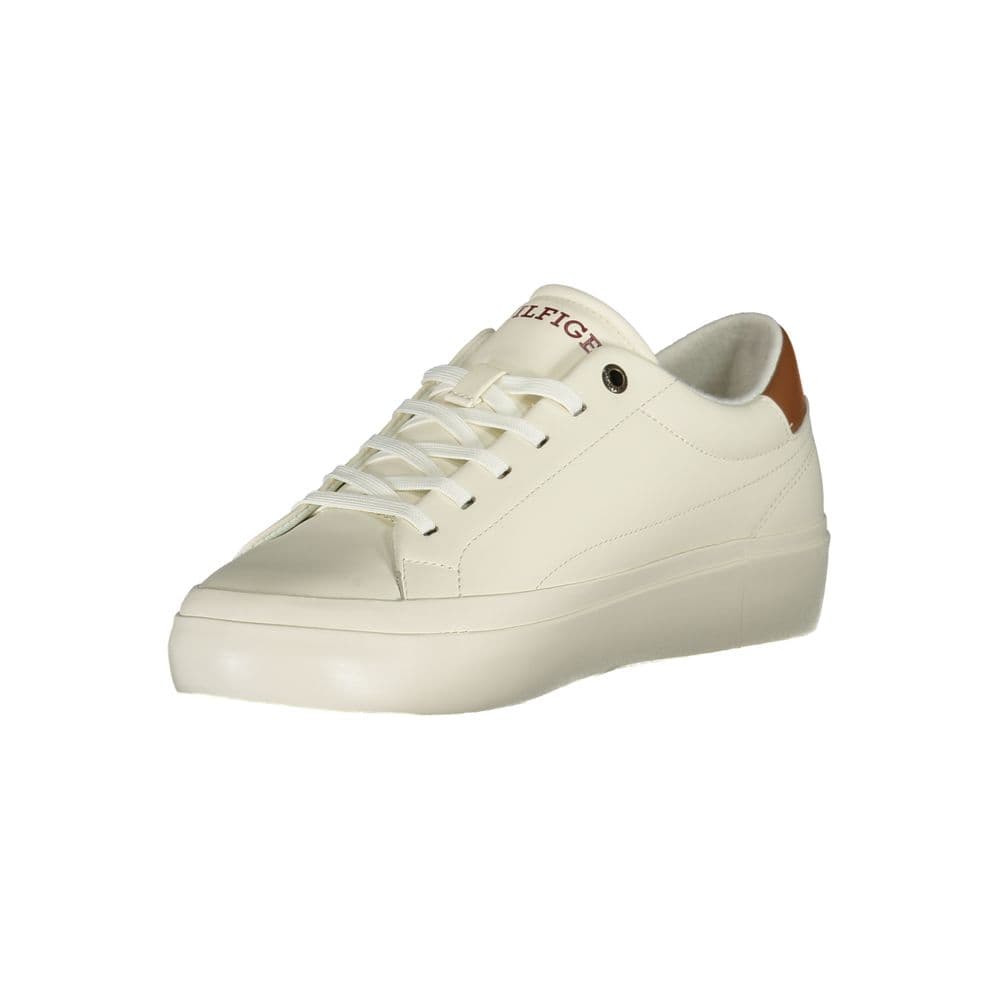 Tommy Hilfiger White Polyurethane Men Sneaker - 3