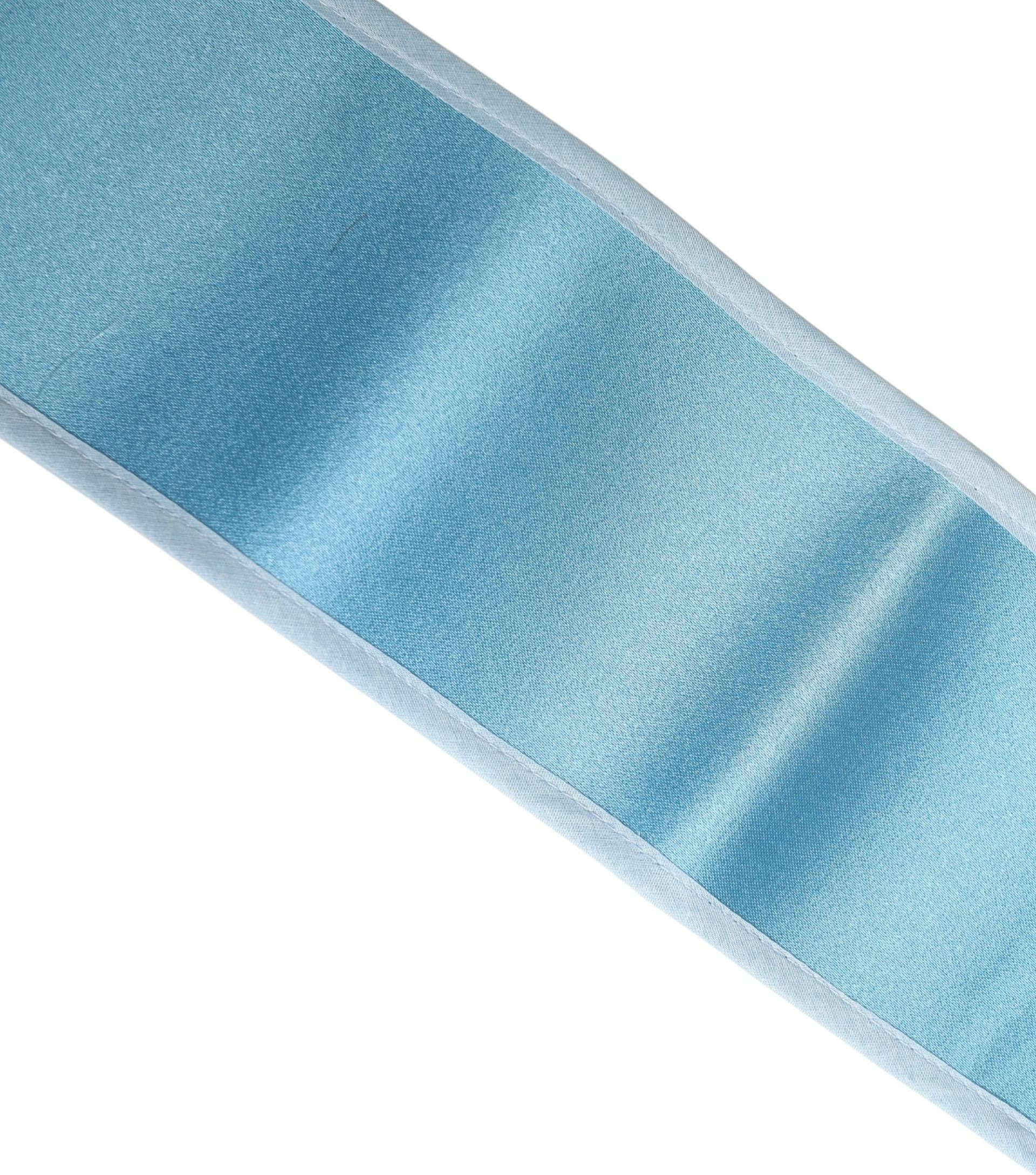 Dolce & Gabbana Light Blue Silk Satin Waist Women Cintura Belt - 5