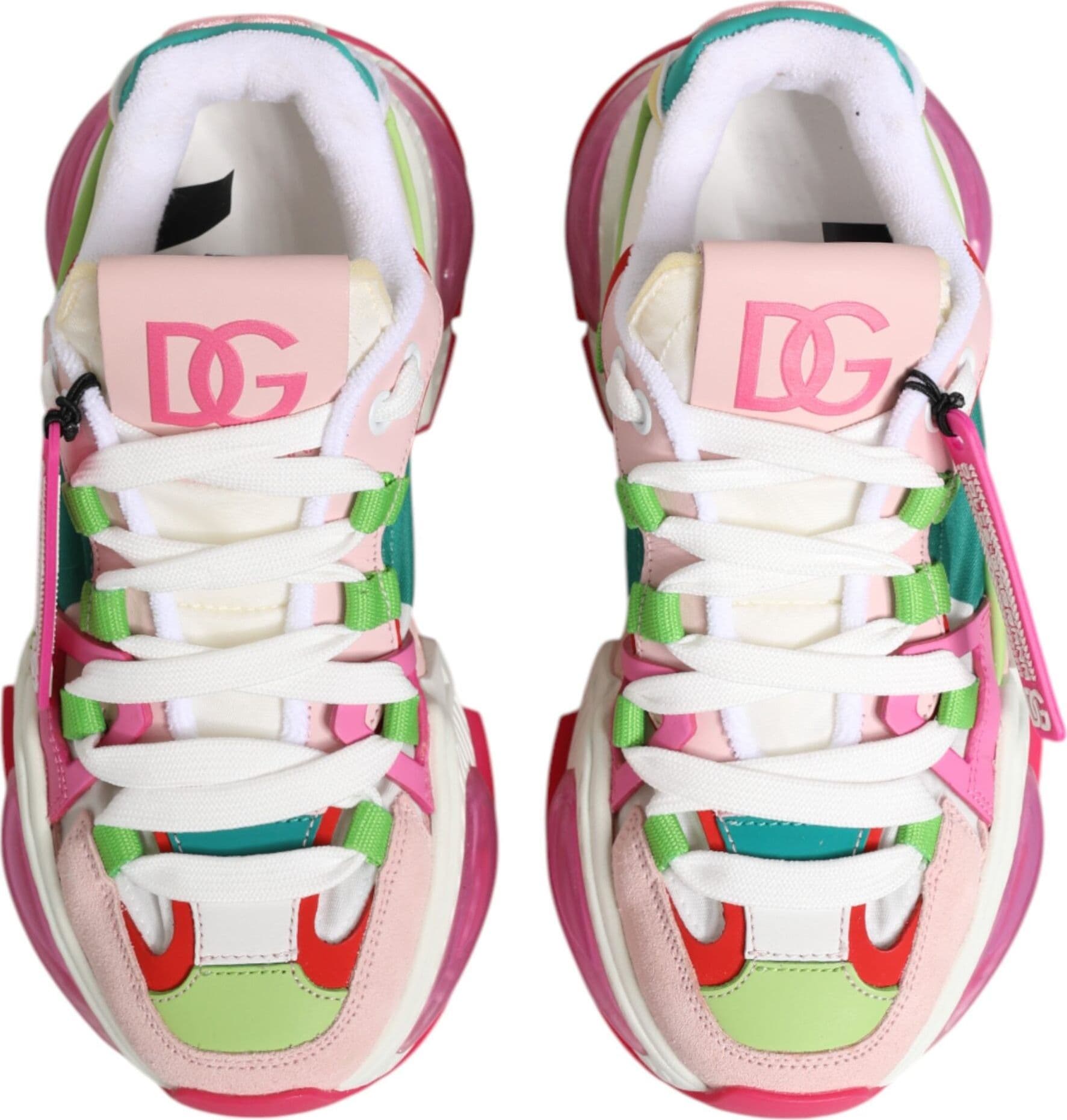 Dolce & Gabbana Multicolor Leather Airmaster Low Top Sneaker Shoes - 2