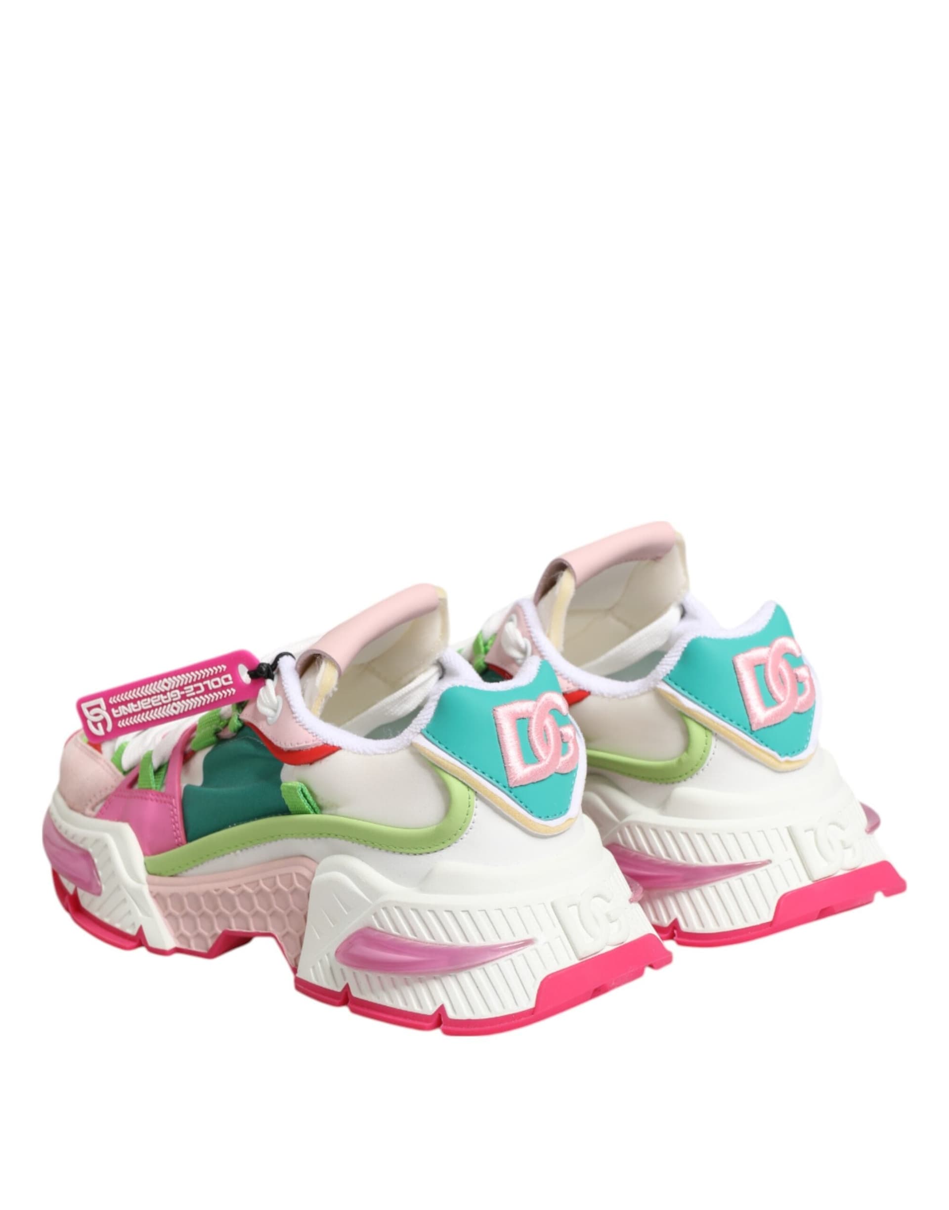 Dolce & Gabbana Multicolor Leather Airmaster Low Top Sneaker Shoes - 4