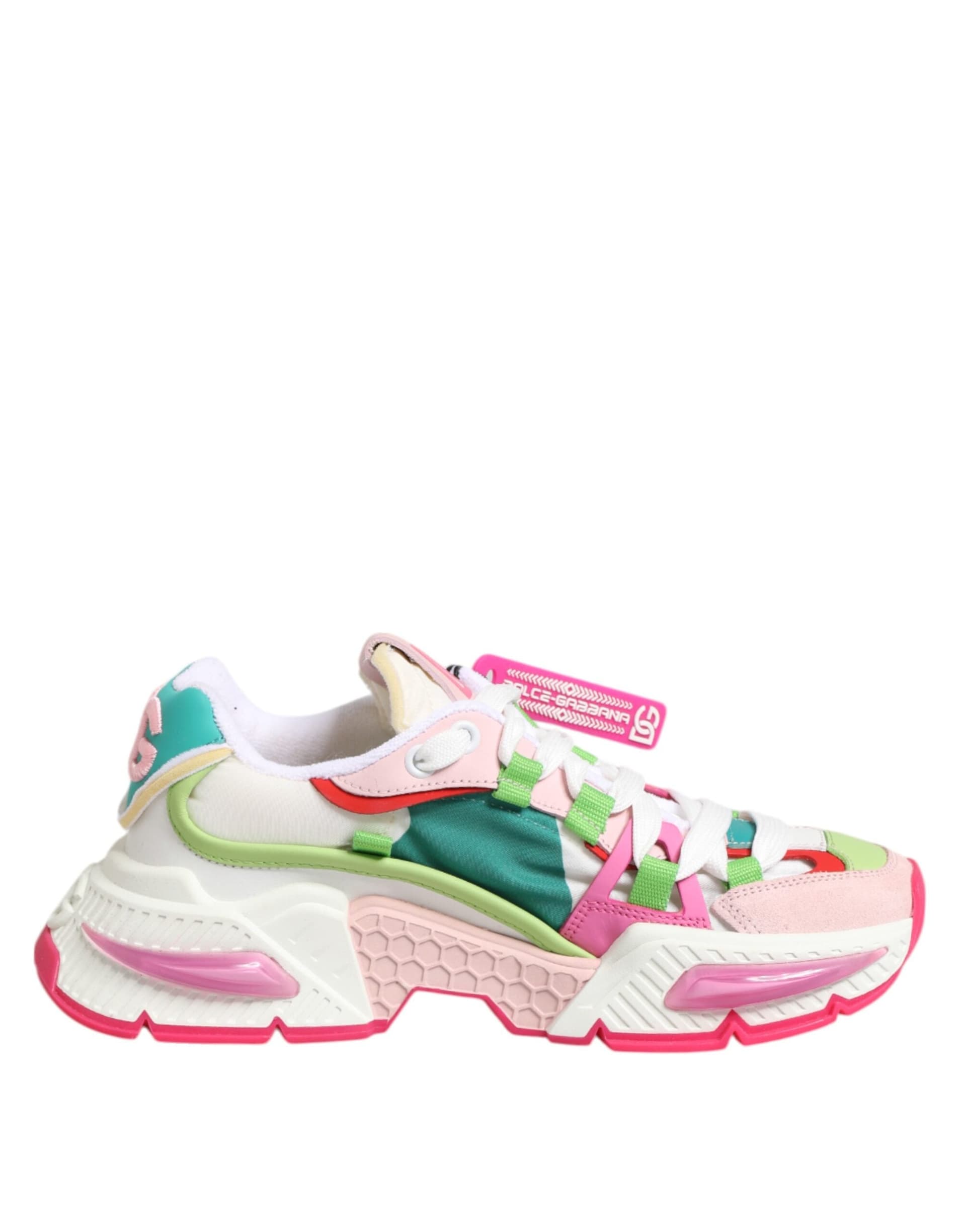 Dolce & Gabbana Multicolor Leather Airmaster Low Top Sneaker Shoes - 6