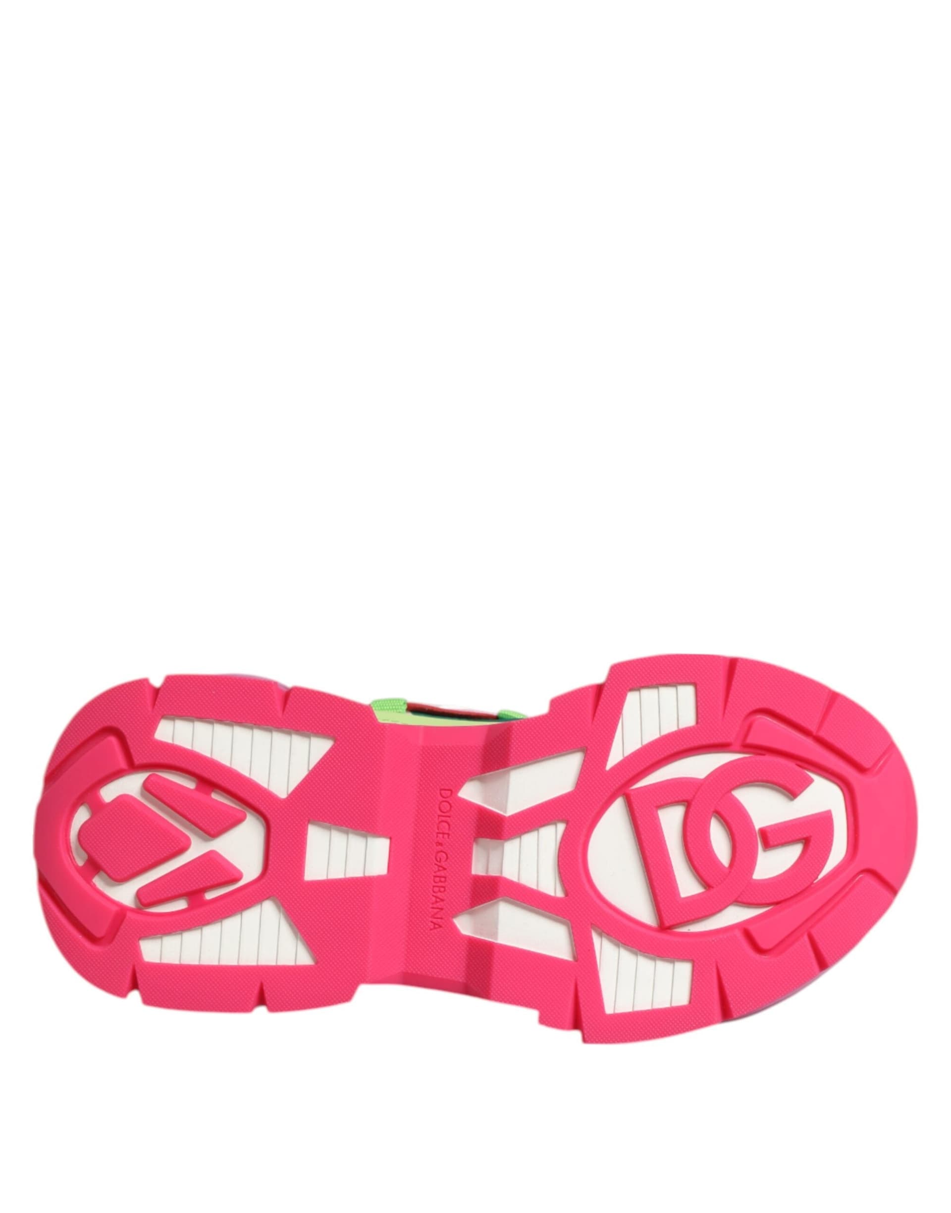 Dolce & Gabbana Multicolor Leather Airmaster Low Top Sneaker Shoes - 8