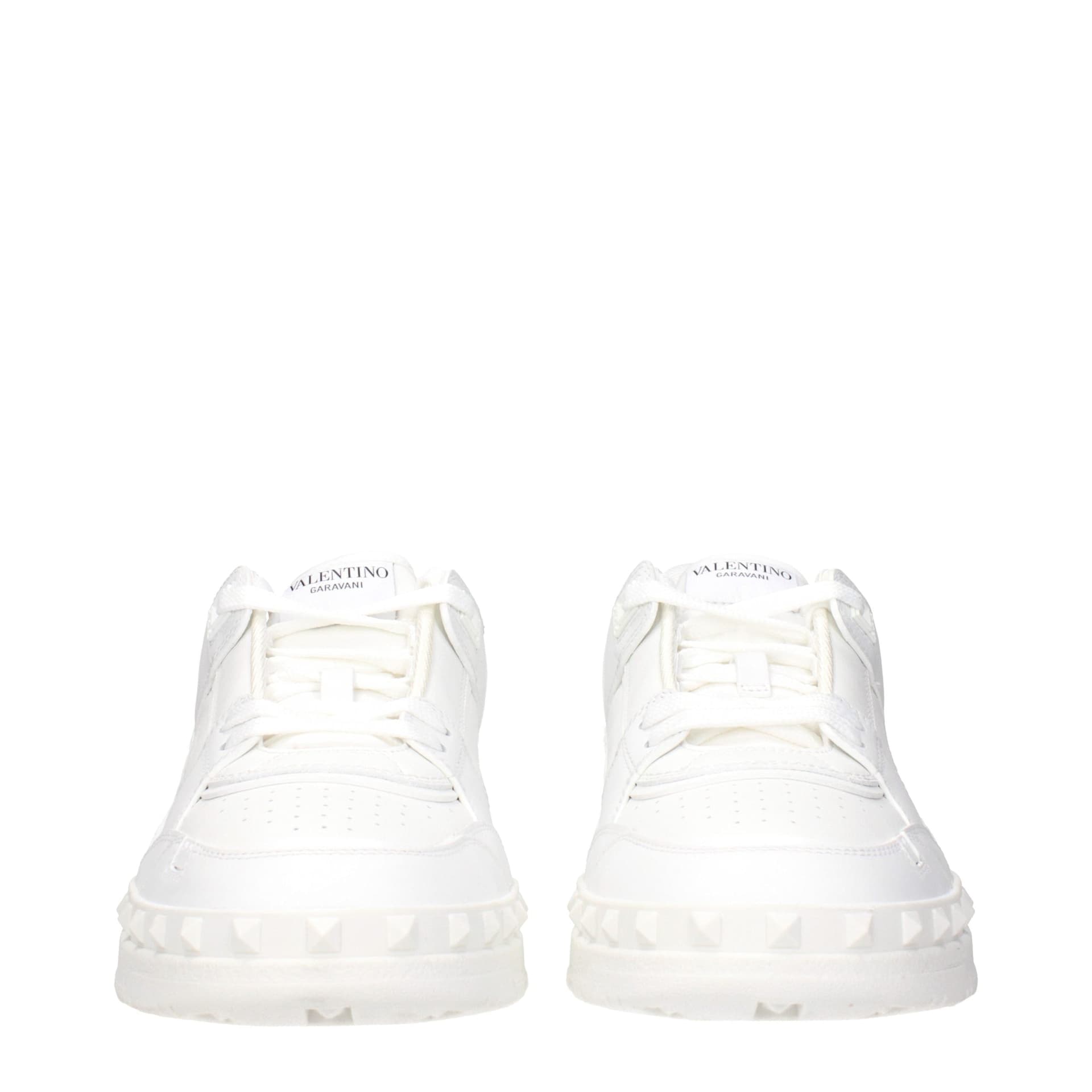 Valentino Garavani White Leather Sneakers - 3