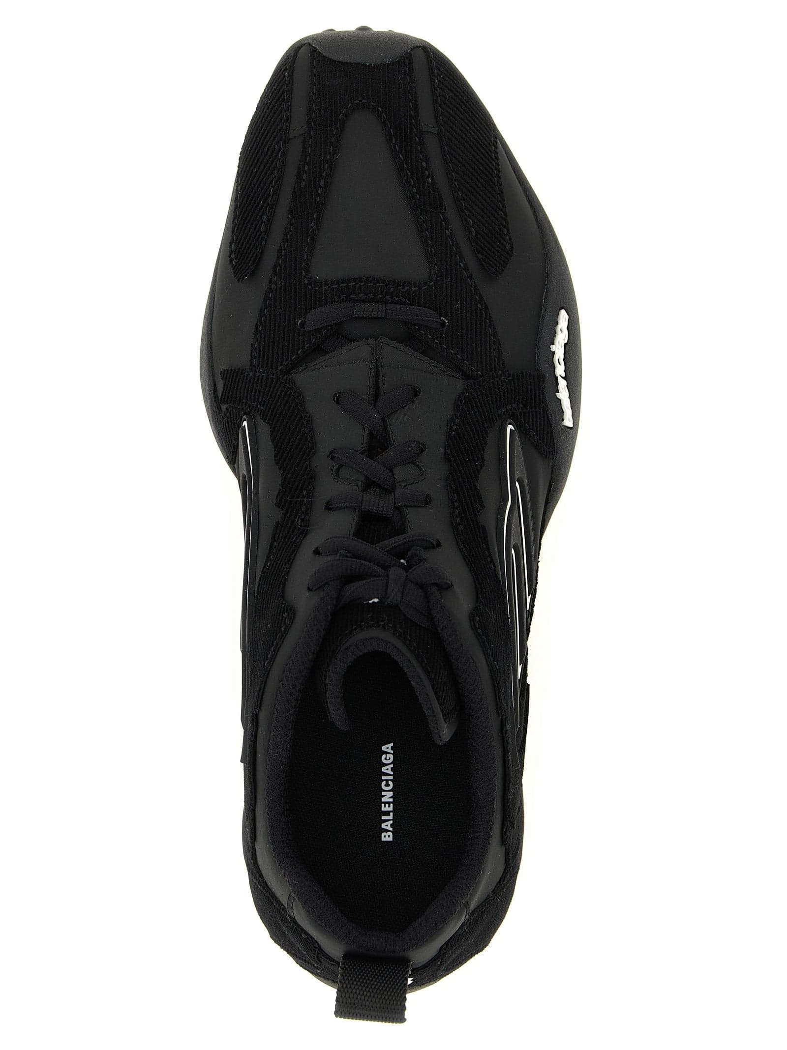 Balenciaga Black Polyester Athletic Sneakers - 4
