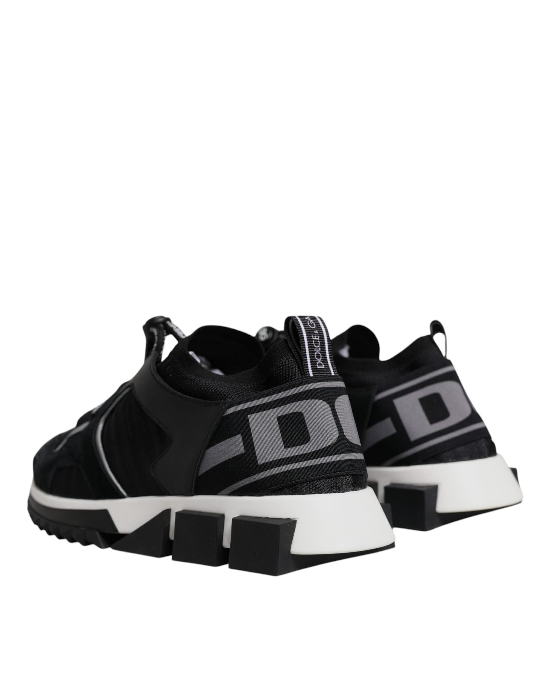 Dolce & Gabbana Black Mesh Sorrento Trekking Sneakers Shoes - 3