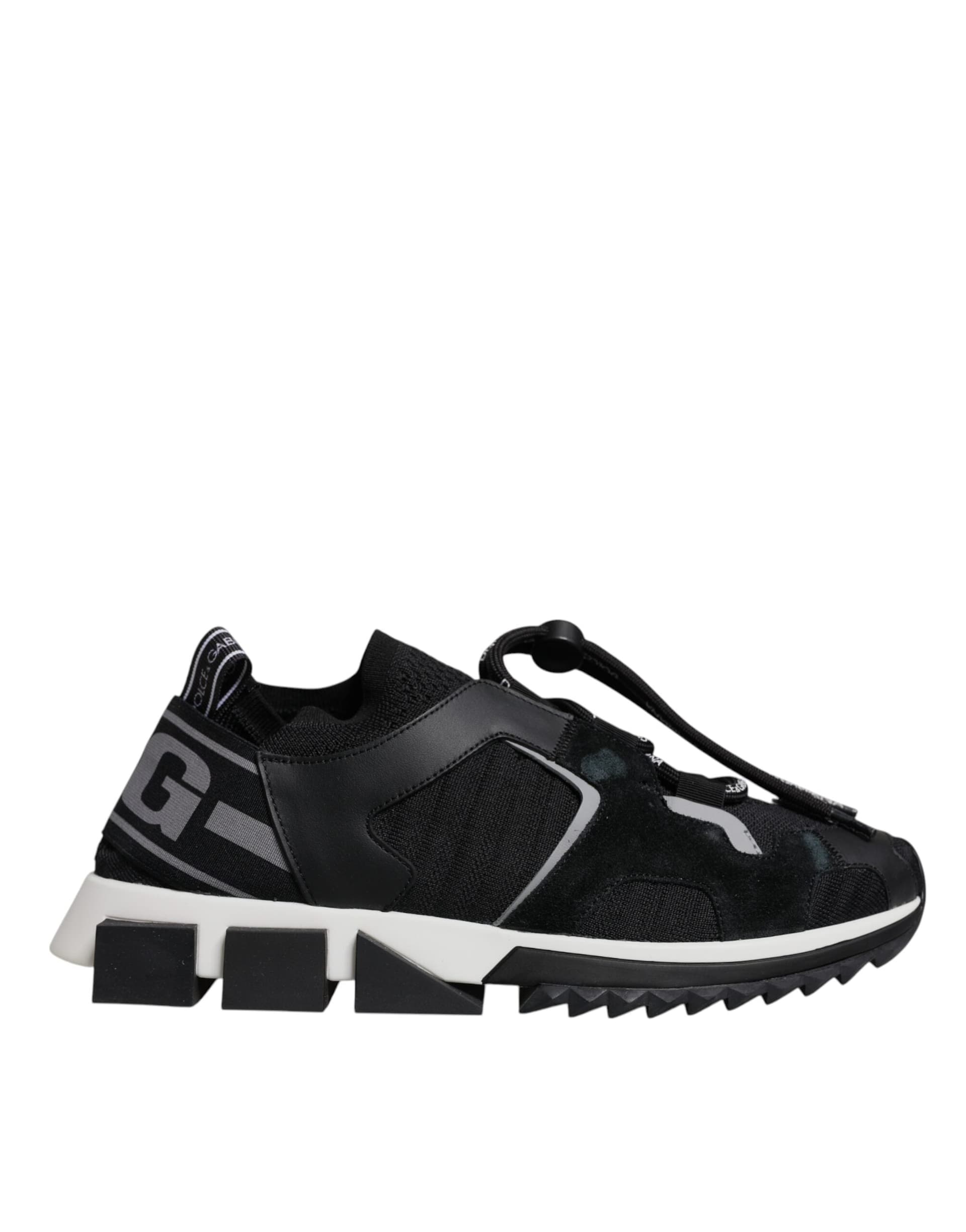 Dolce & Gabbana Black Mesh Sorrento Trekking Sneakers Shoes - 5