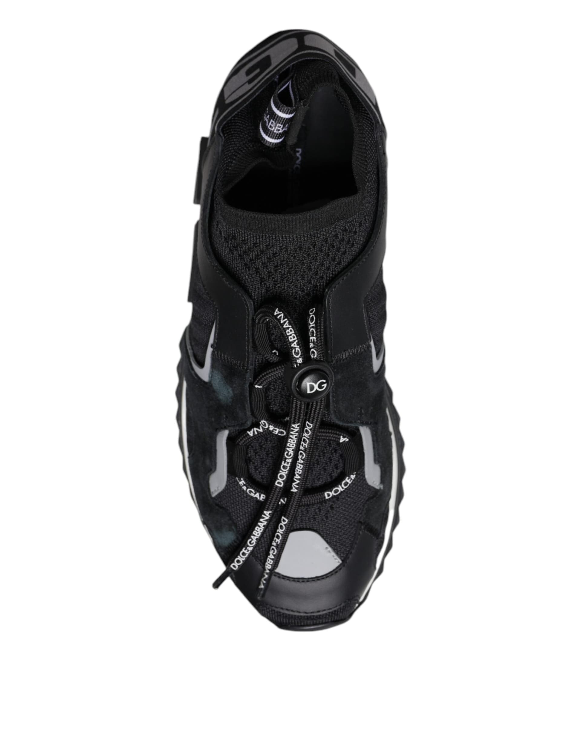 Dolce & Gabbana Black Mesh Sorrento Trekking Sneakers Shoes - 6