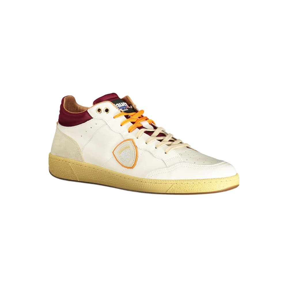 Blauer White Leather Men's Sneaker - 2