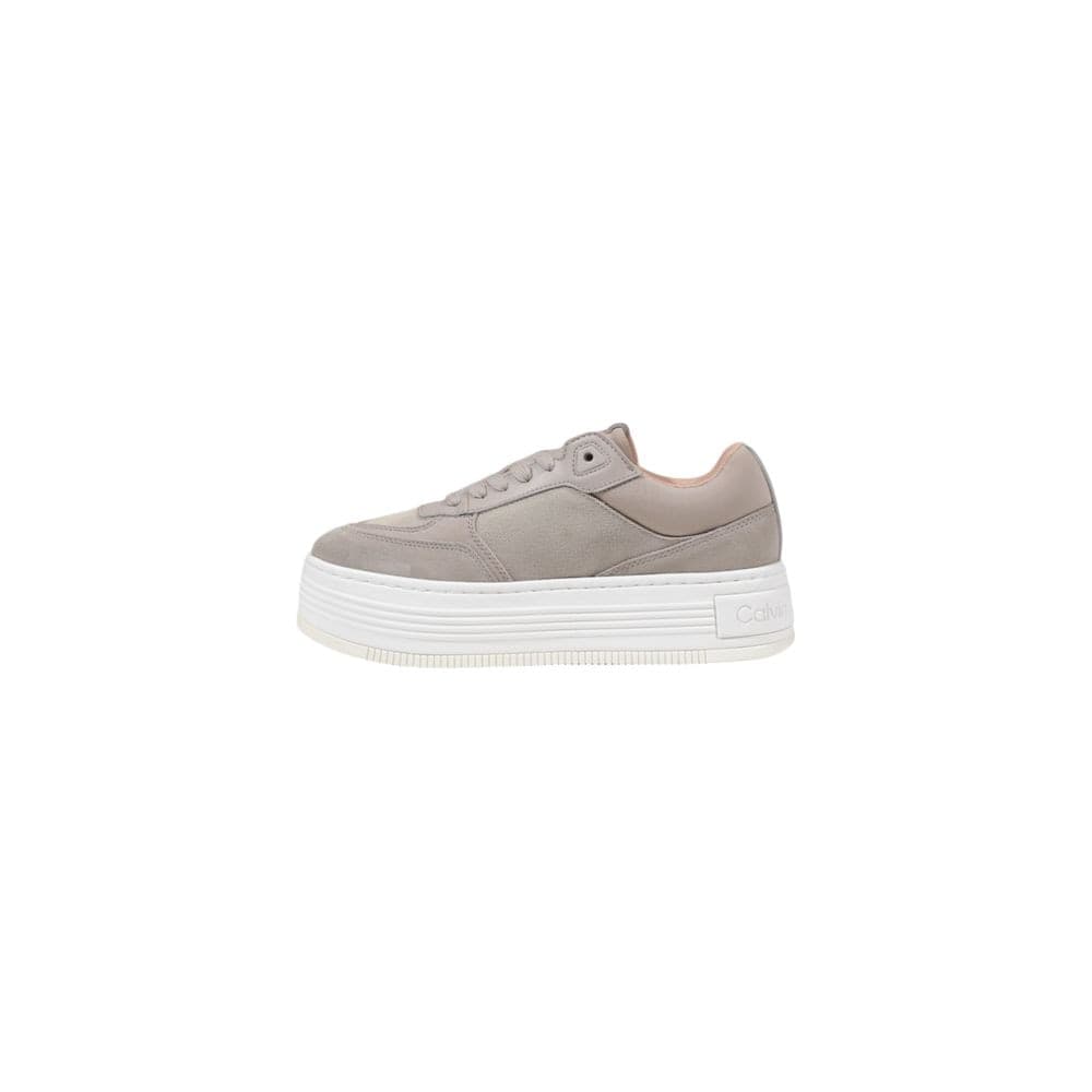 Calvin Klein Jeans Beige Recycled Cotton Platform Sneakers - 3