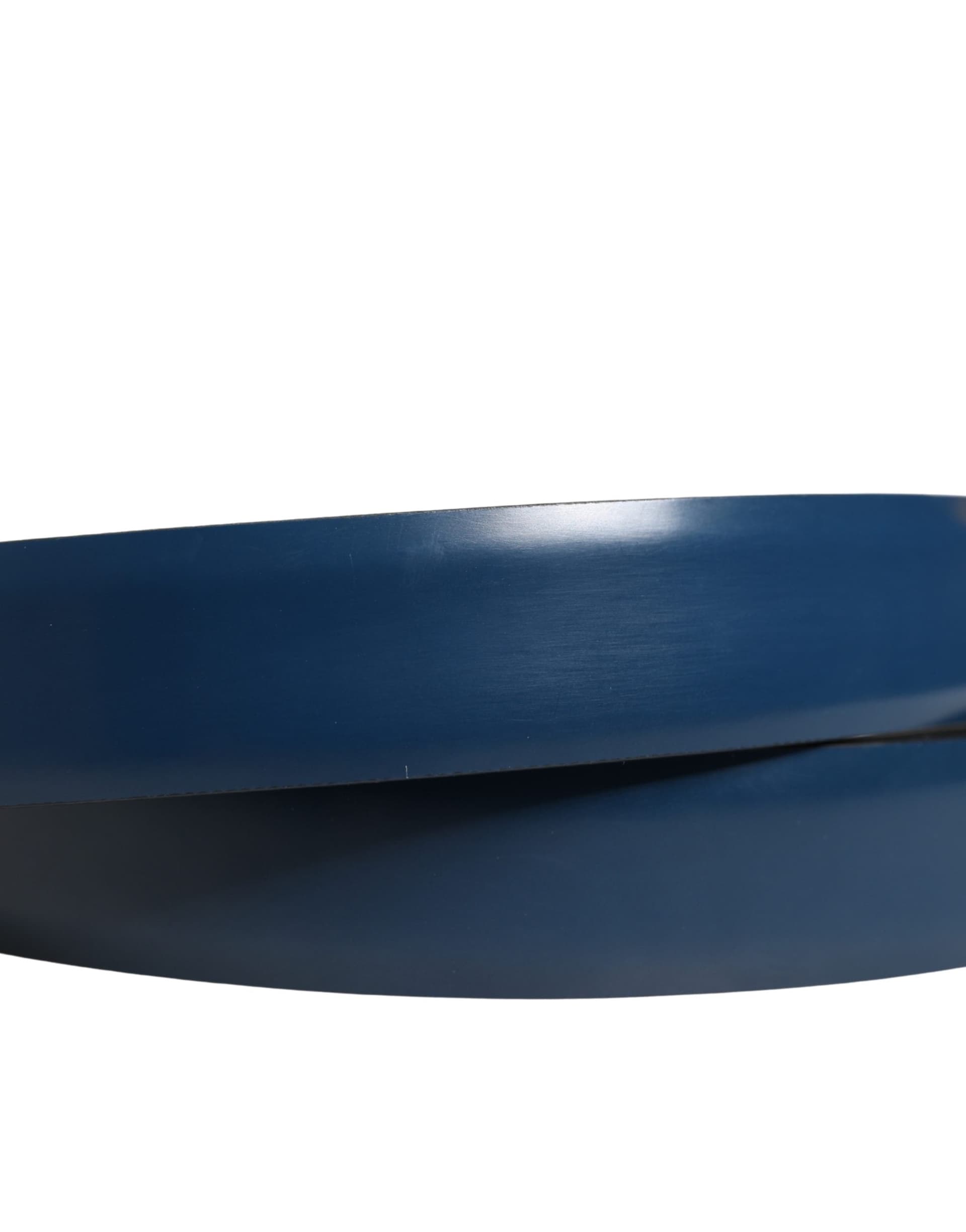 Dolce & Gabbana Men Blue Classic Leather Metal Buckle Belt - 5